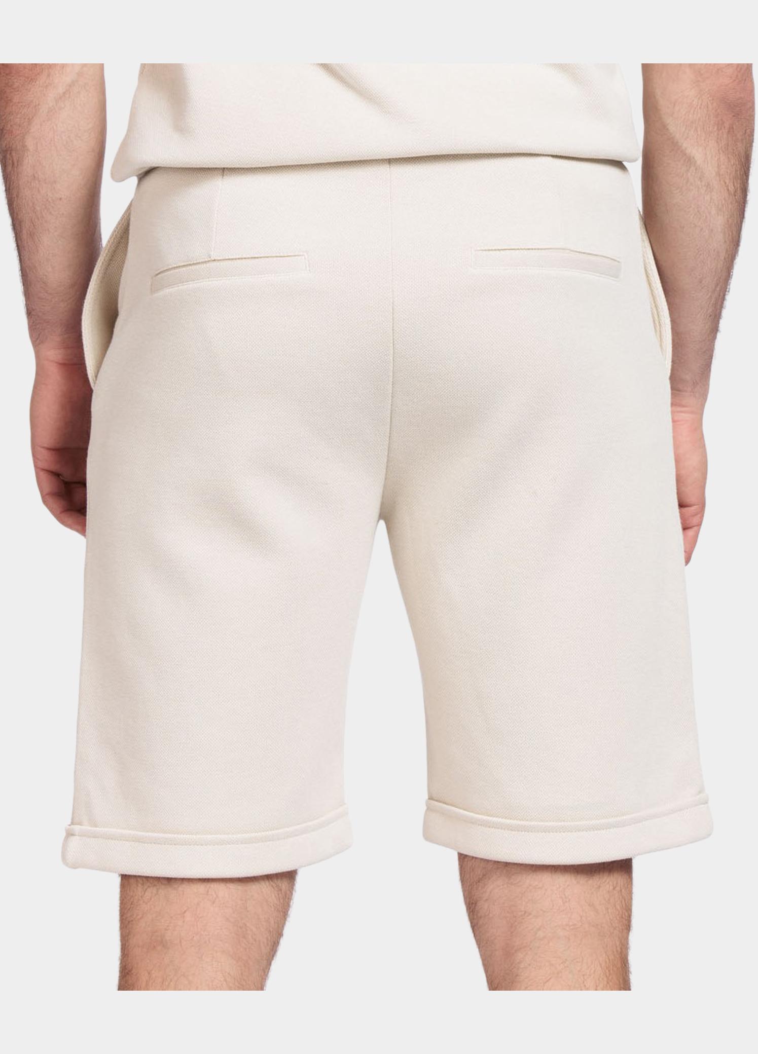 Giordano Korte Broek heren Wit Salina elastic short Double f 511121/81