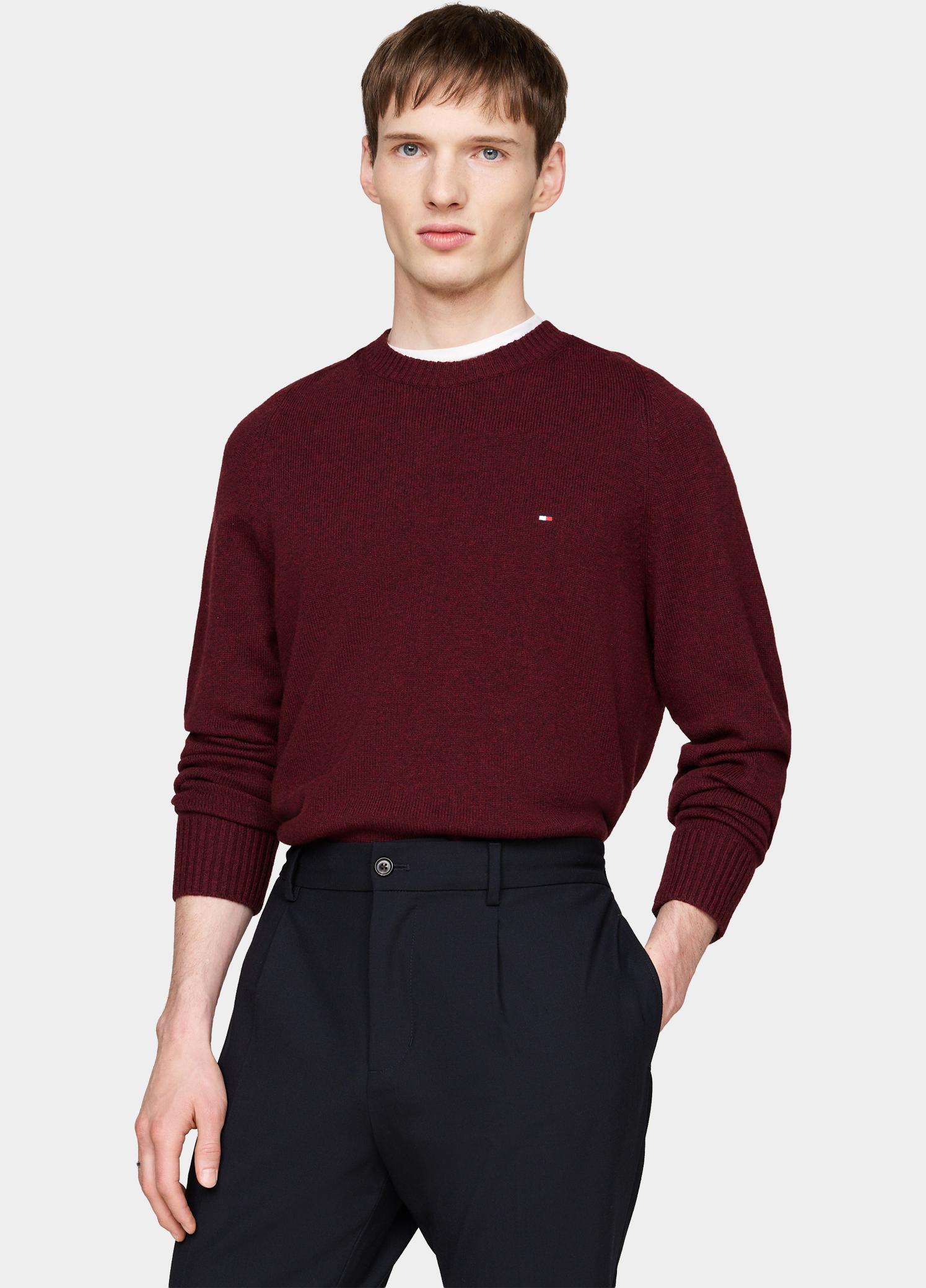 Tommy Hilfiger Pullover heren Roze LAMBSWOOL CREW NECK MW0MW36535/TVY