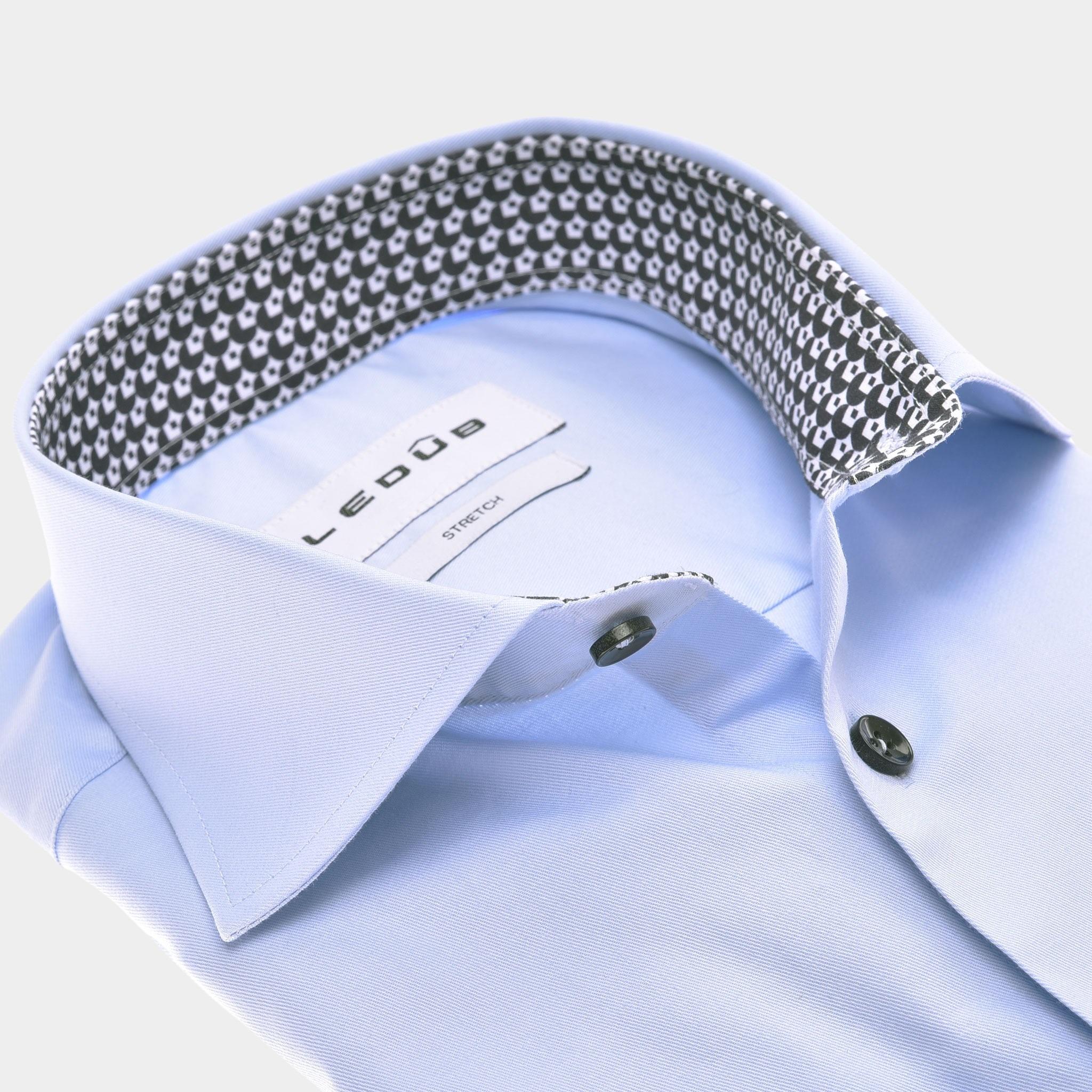 Ledub Business hemd lange mouw Blauw  0142805/130-190-000