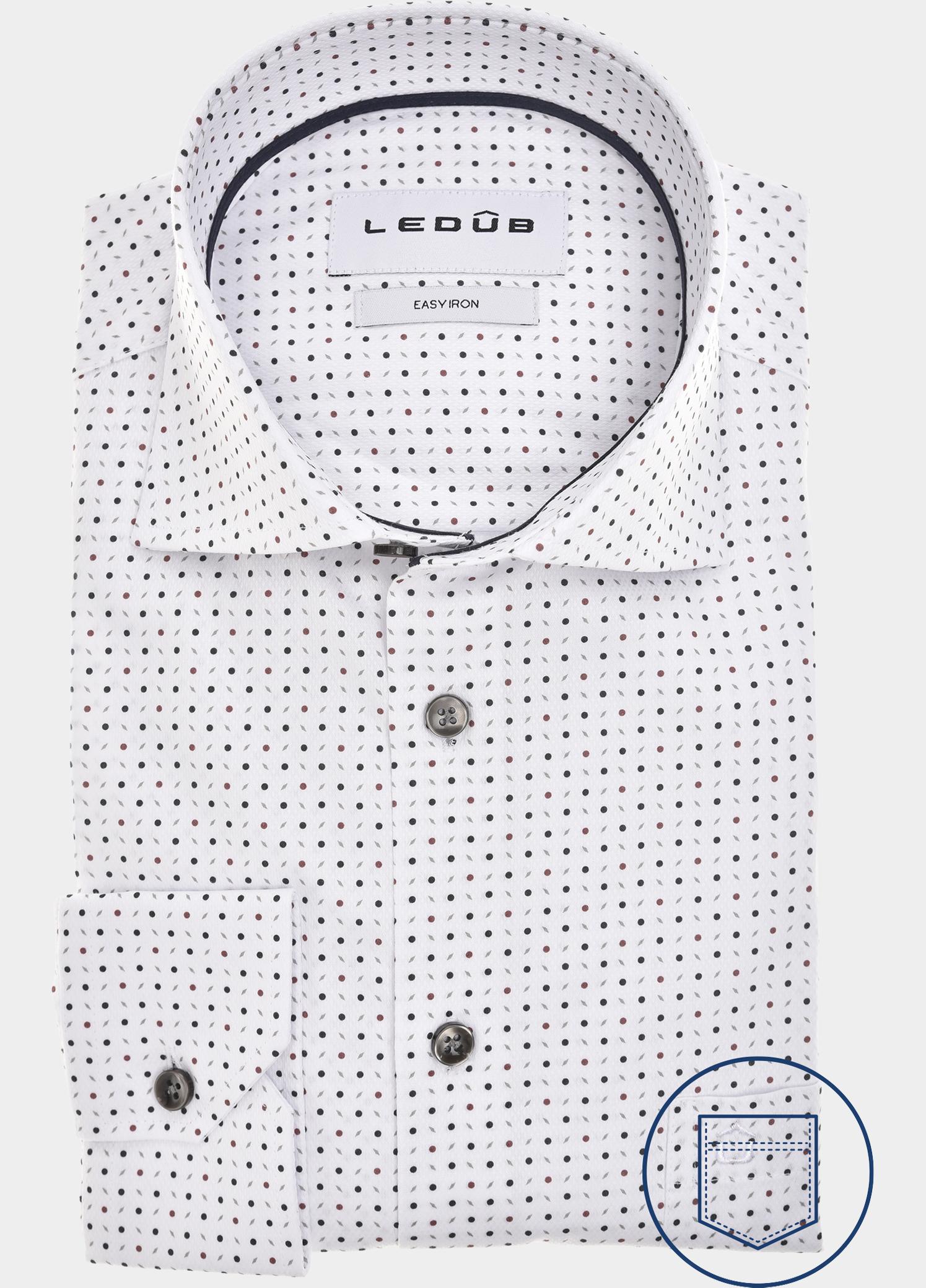 Ledub Zakelijk overhemd heren Blauw  0143500/180-190-000