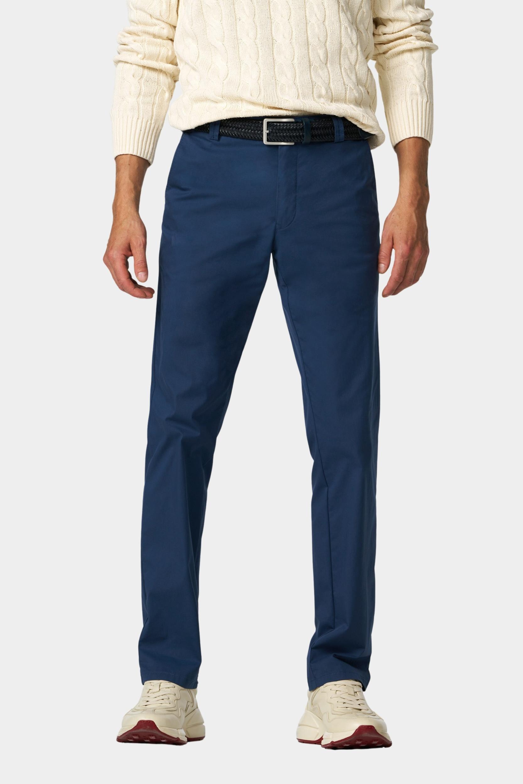Meyer Katoenen Broek Blauw BONN Art.1-8120 1021812000/17