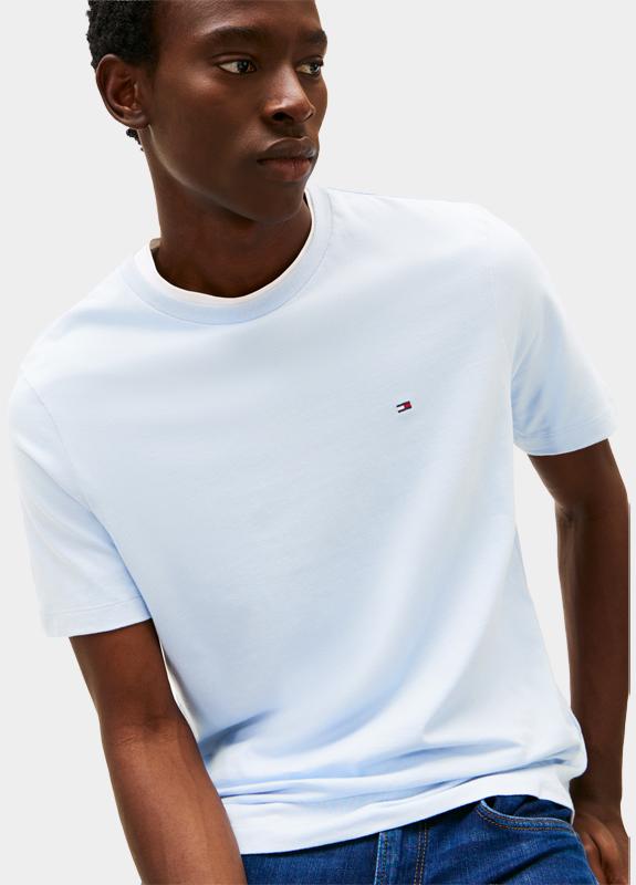 Tommy Hilfiger T-shirt korte mouw Blauw ESS Seasonal Reg Fit Solid Tee MW0MW39995/C1O