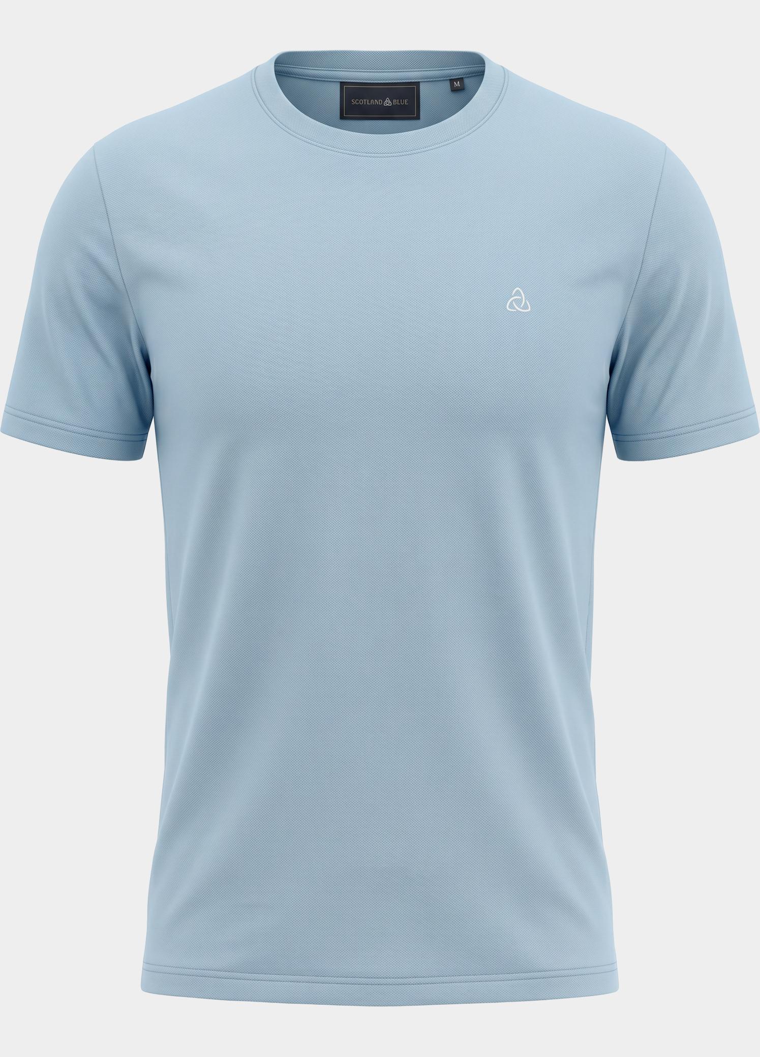 Scotland Blue T-shirt heren Blauw Dynand T-shirt SPE25108DY42SB/210 light blue