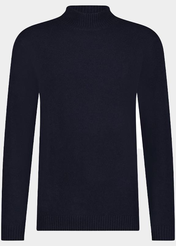 Born With Appetite Coltrui Blauw Gregg Pull Mockneck BWA25305GR45/290 navy