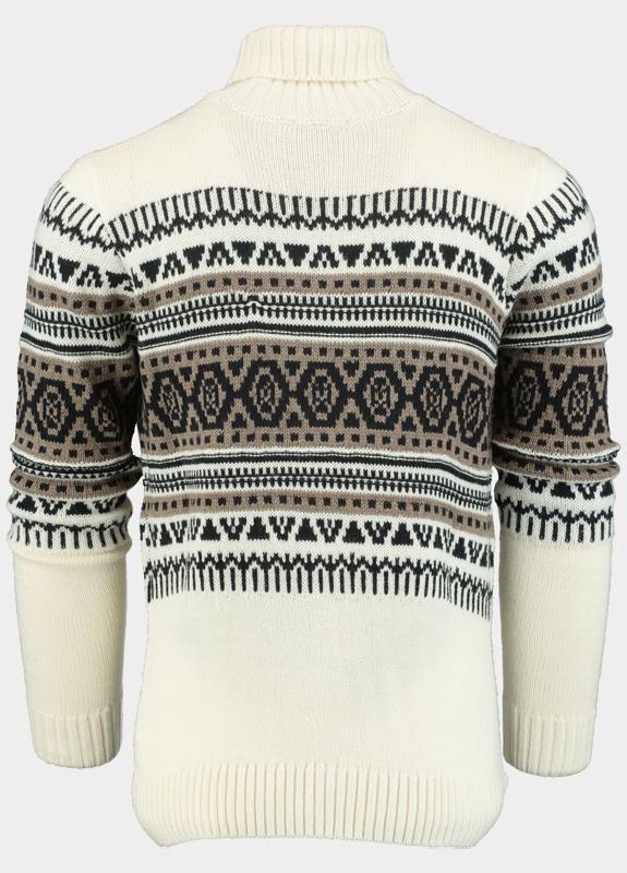 Bos Pullover Beige Noors patroon 4371225/110