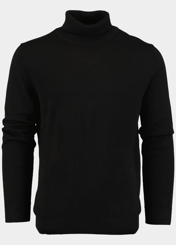 Bos Coltrui Zwart Dex Rollneck Pullover Uni 25305DE03/990 black