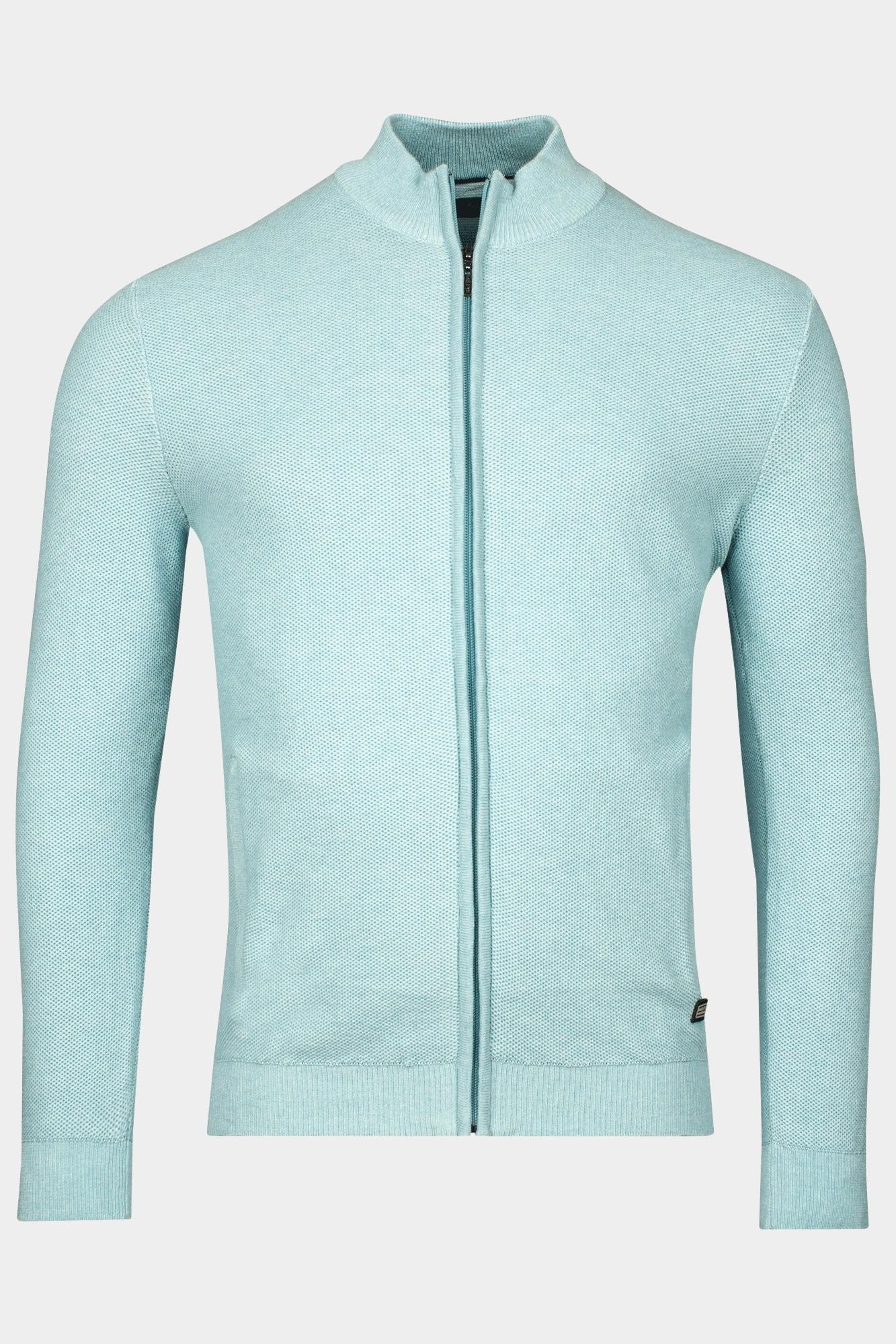 Baileys Vest Blauw Cardigan Zip  all over plated 512020/965