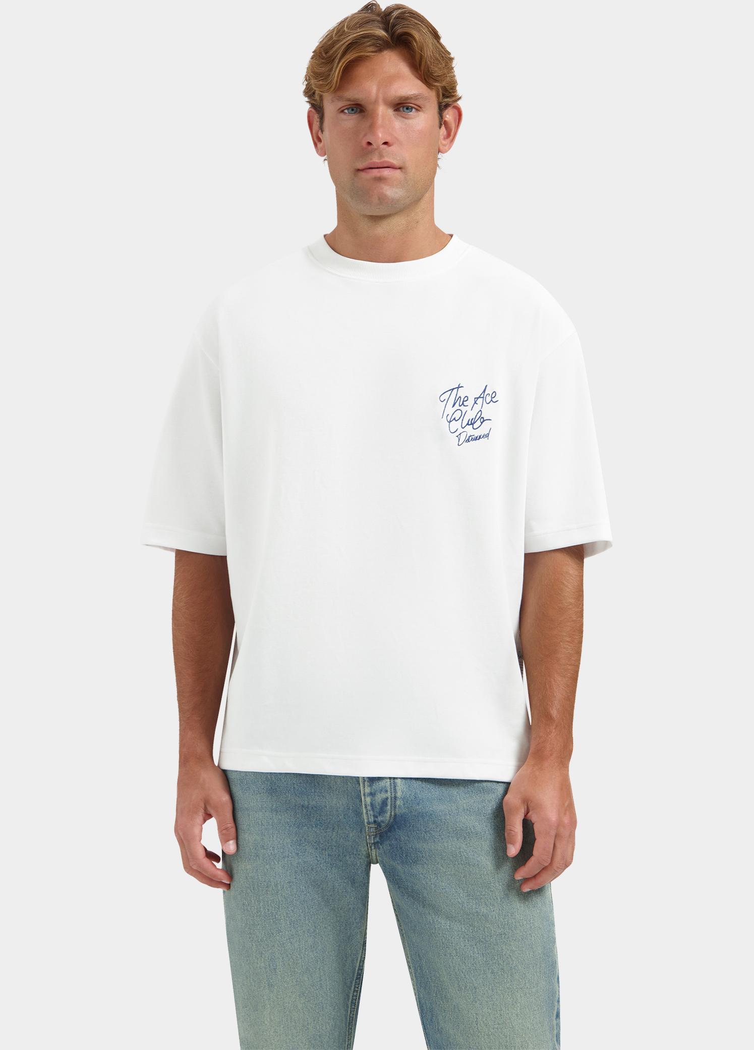 Dstrezzed T-shirt heren Wit Kole Artwork Tee 203558/100