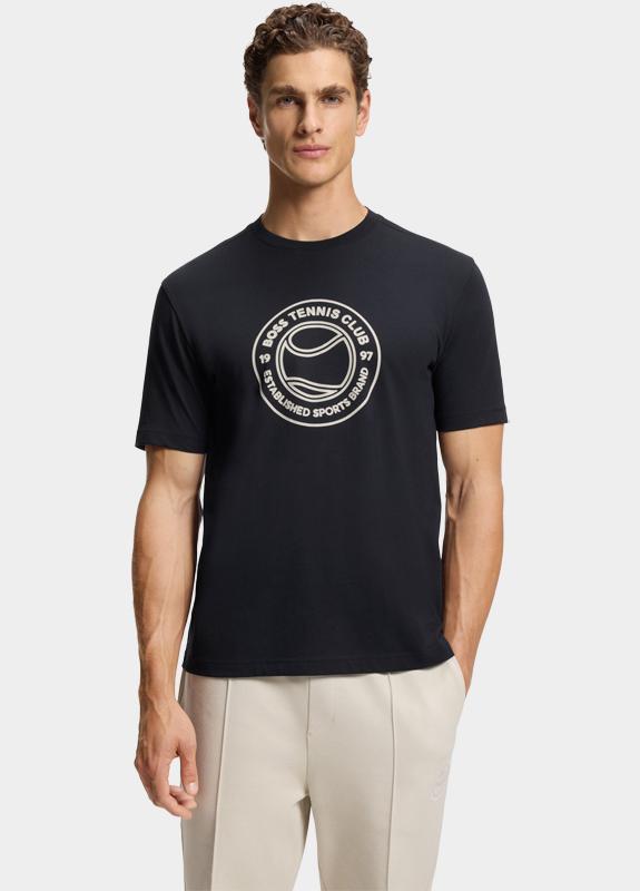 BOSS Green T-shirt heren Blauw TS_Join Logo 10274735 01 50553648/402