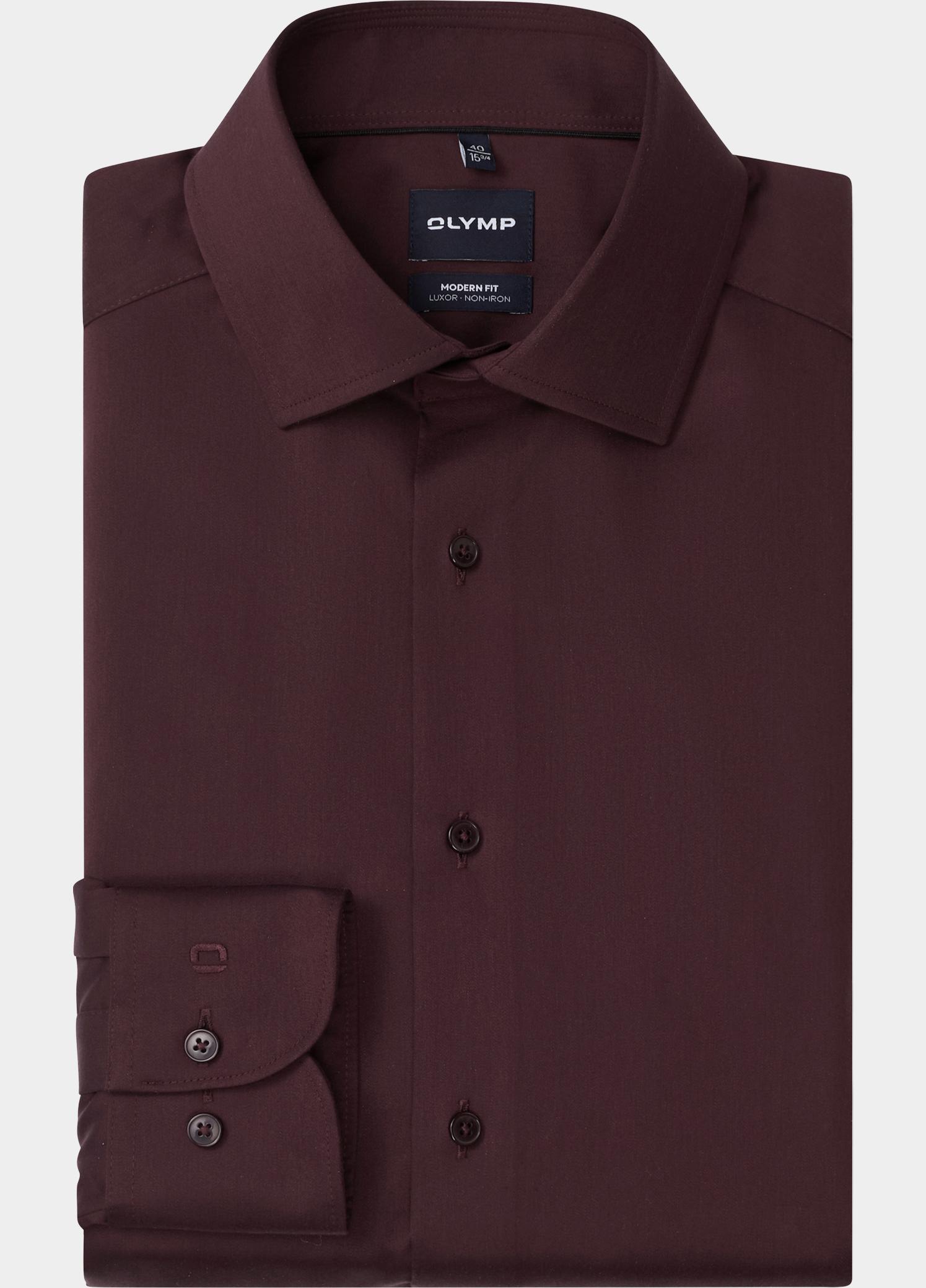 Olymp Overhemd extra lange mouw Rood Luxor mf D.8148 o.T. 131089/38