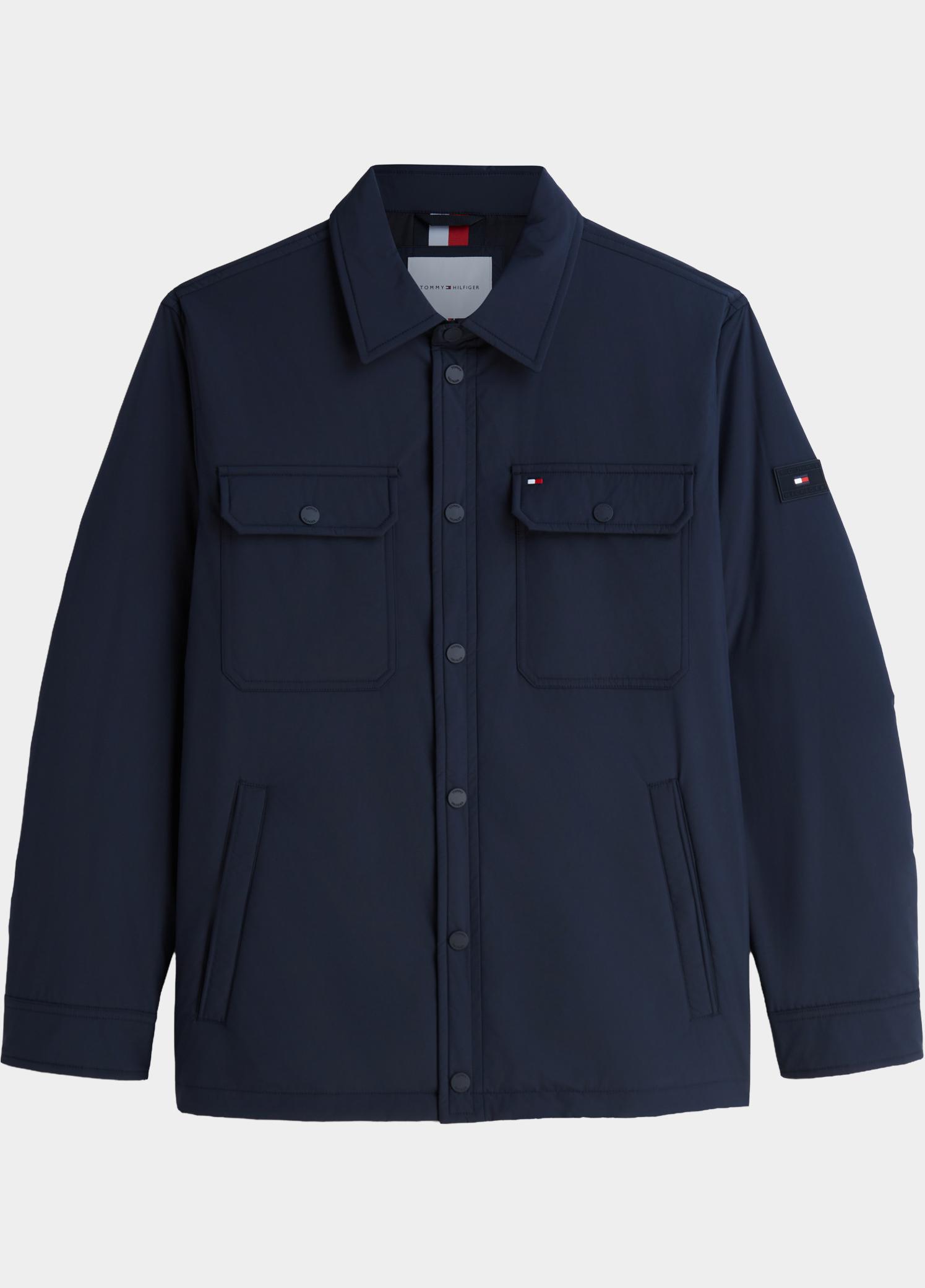 Tommy Hilfiger Winterjas heren Blauw PACKABLE LW SHIRT JACKET MW0MW44767/DW5
