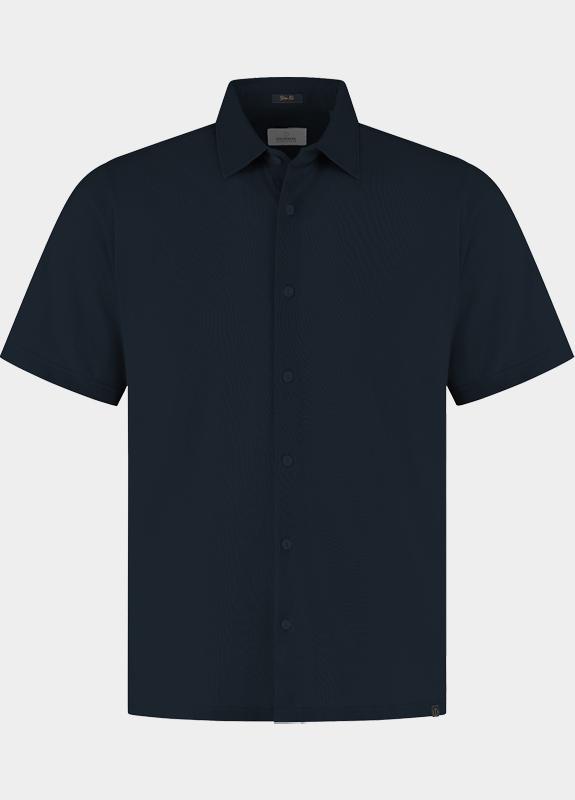 Dstrezzed Casual hemd korte mouw Blauw Liam Shortsleeve Shirt 311530/649