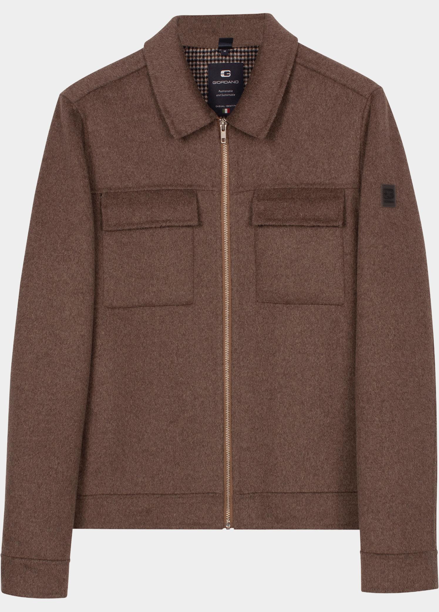 Giordano Vest heren Bruin Reggio Hand Finished Soft Woo 622801/80