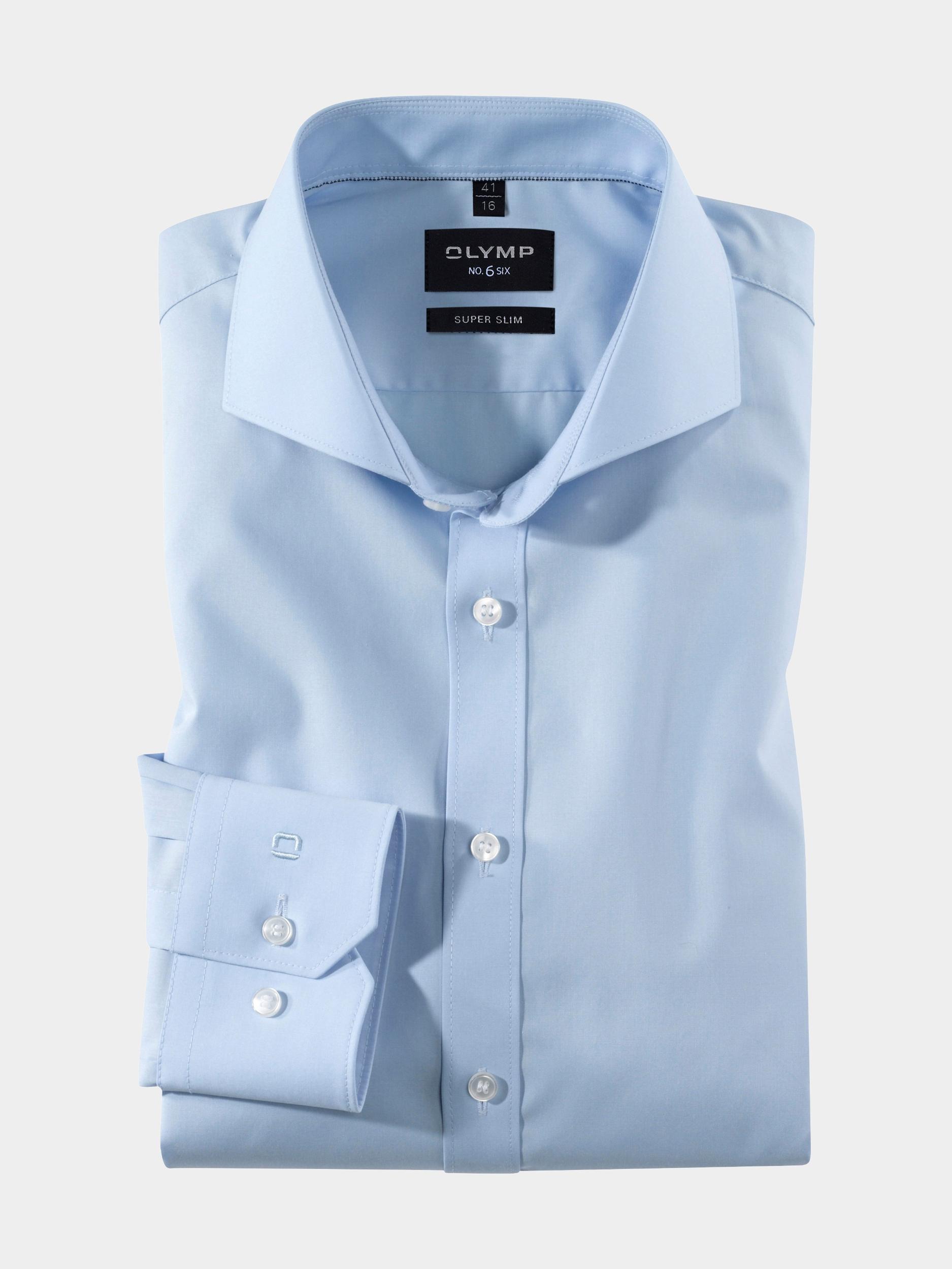 Olymp Business hemd lange mouw Blauw No. Six 250064/10