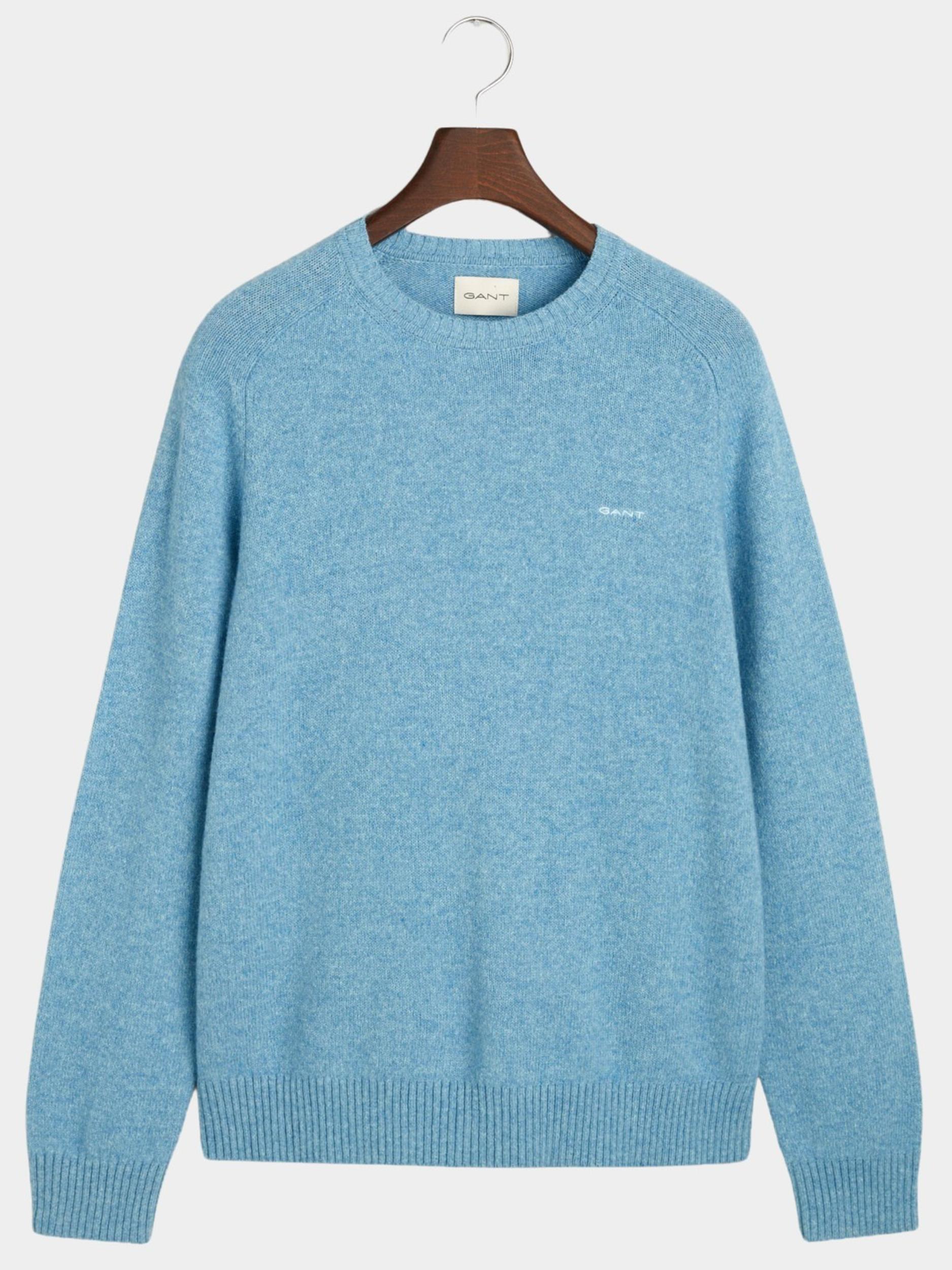 Gant Pullover Blauw Wool Blend C-Neck 8050226/427