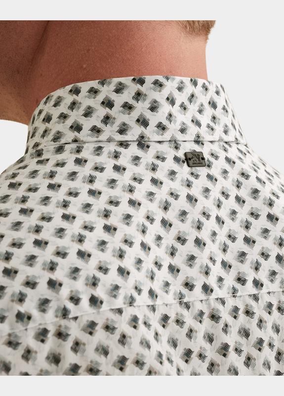 Vanguard Casual hemd lange mouw Wit LONG SLEEVE SHIRT Print on Po VSI2602204/7004