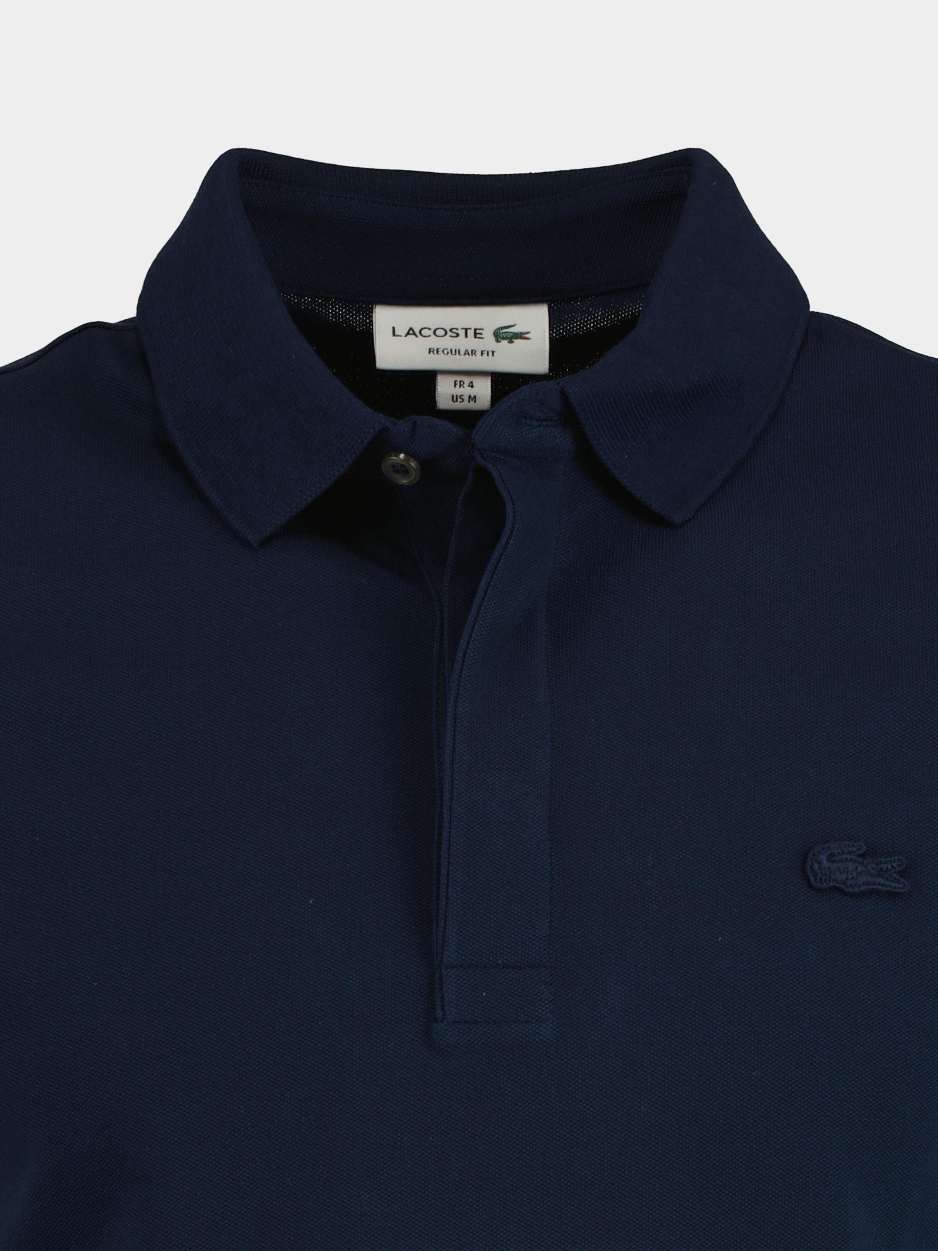 Lacoste Polo korte mouw Blauw slim fit model Paris PH5522/166