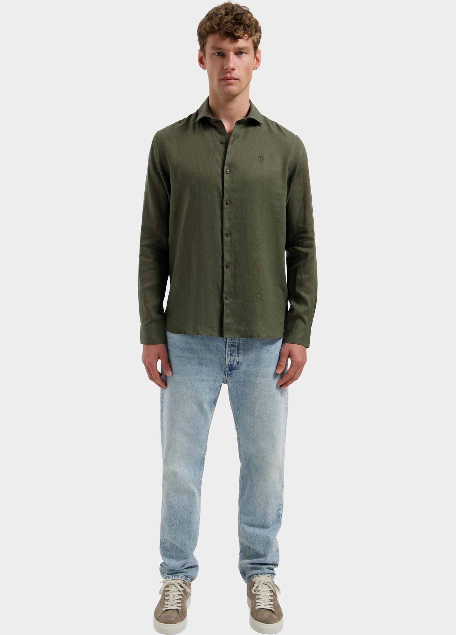 Dstrezzed overhemd korte mouw heren Groen Jagger Shirt 303710/524