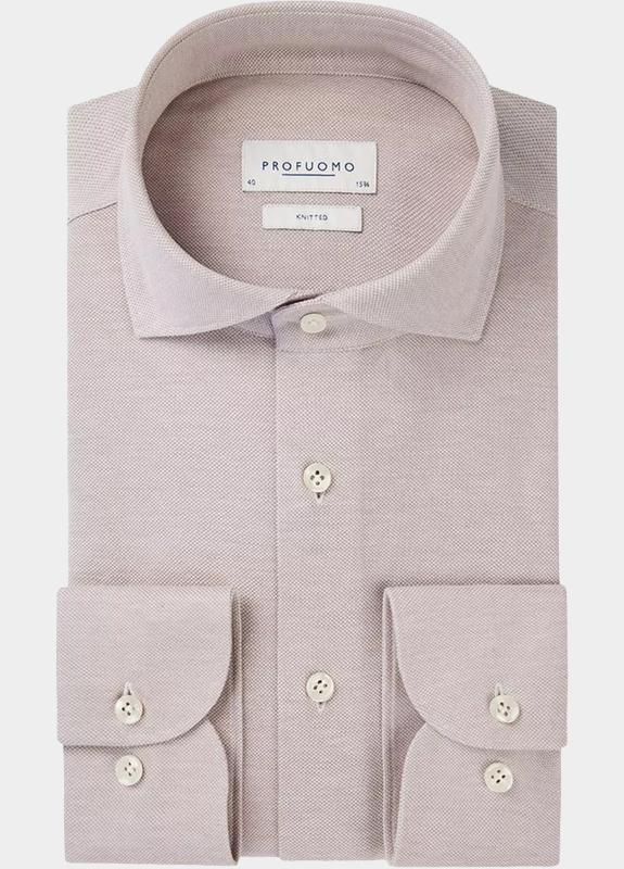 Profuomo Business hemd lange mouw Beige Huxtable PP2H00009/B