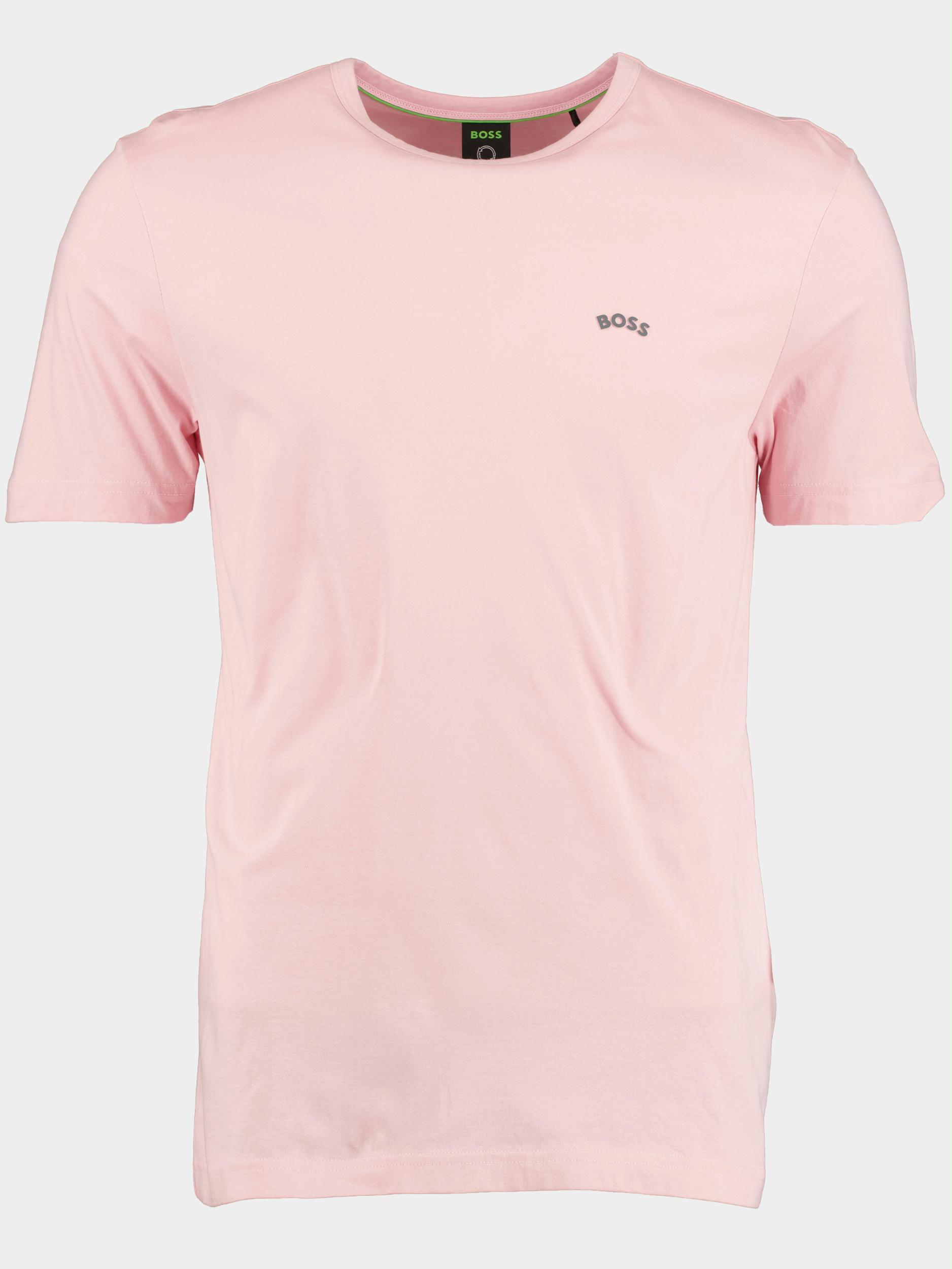 BOSS Green T-shirt korte mouw Roze Tee Curved 10241647 01 50469062/683