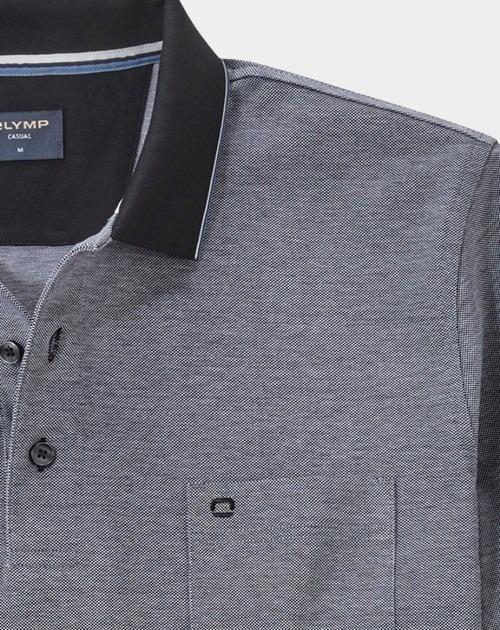 Olymp Polo korte mouw Zwart Polo PiquÃ© Bicolor 540752/68