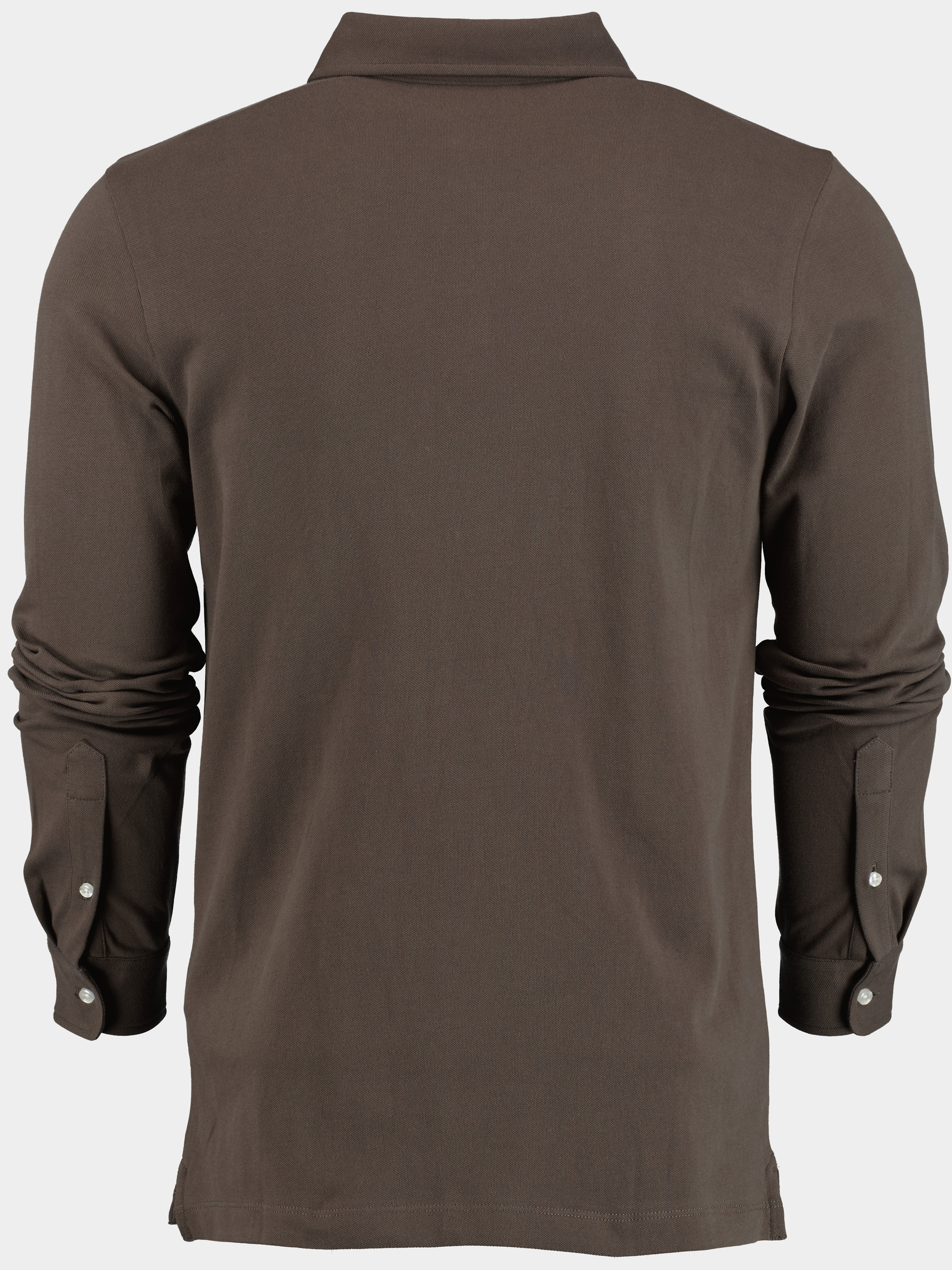 Born With Appetite Polo lange mouw Groen Erno Polo Fine Pique Longslee 23108ER23/357 forest