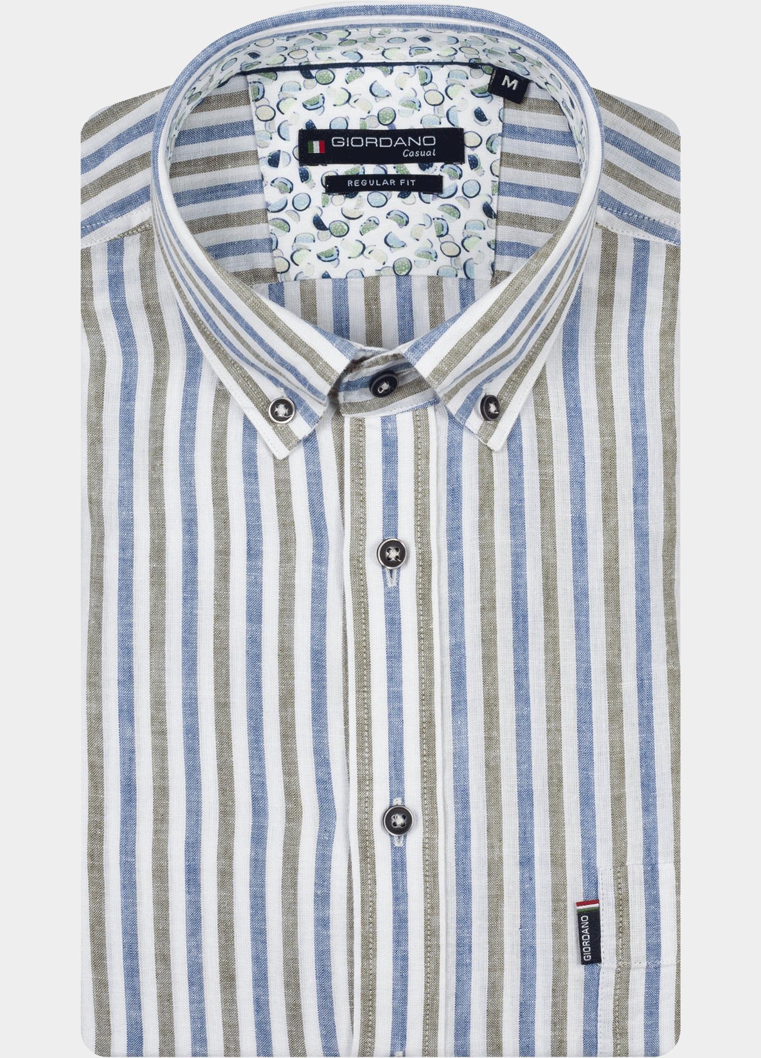 Giordano Overhemd heren Groen Ivy Long Sleeve Button Down L 617114/70