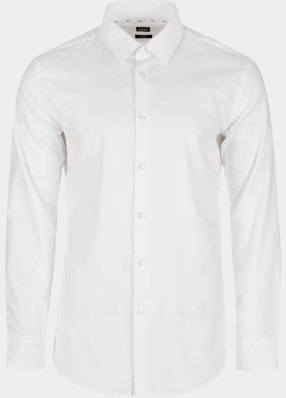 BOSS Black Business hemd lange mouw Wit H-HANK-s-kent-C1-232 10248773 50490934/100