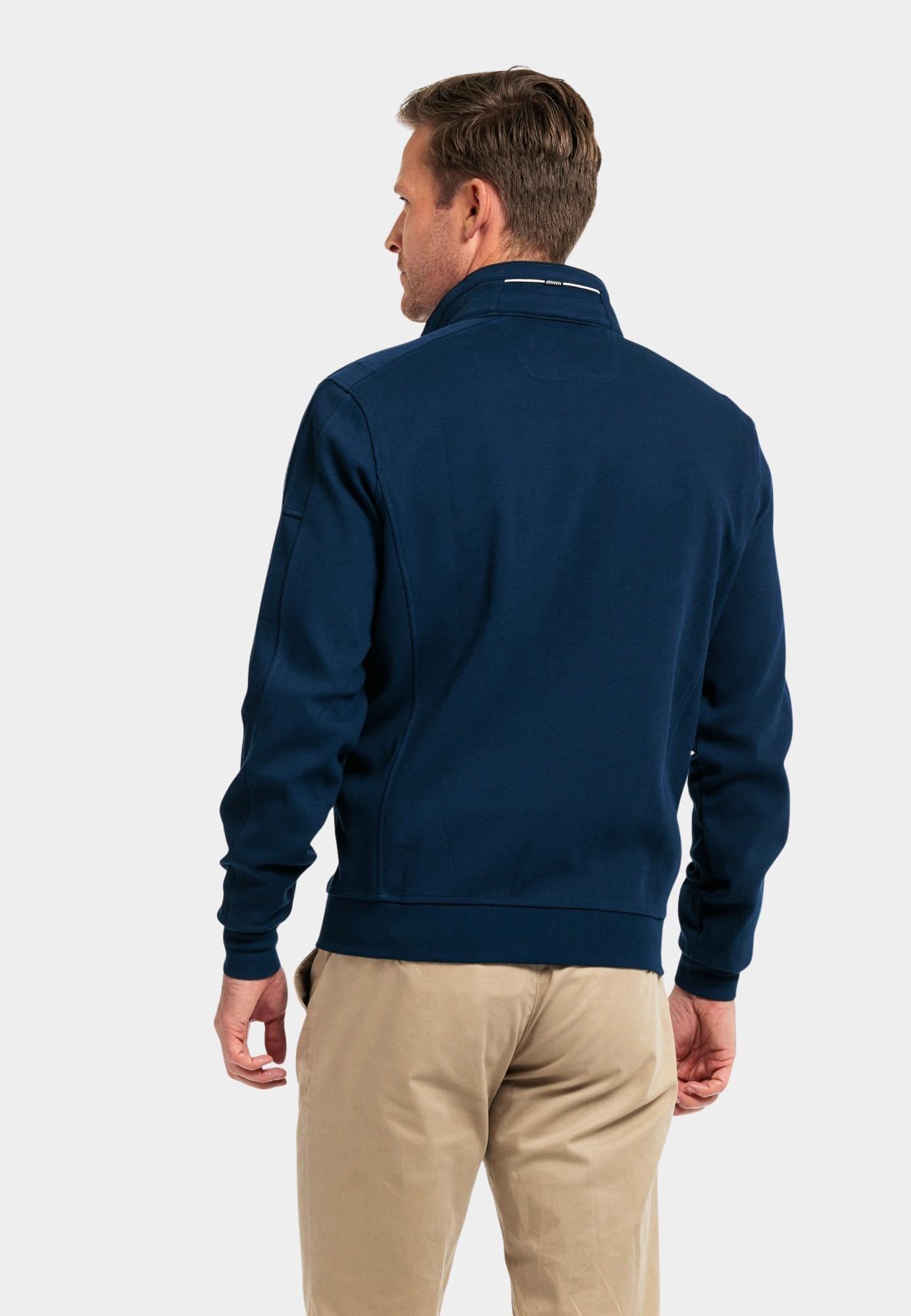 Baileys Vest Blauw Sweat Cardigan Zip 422260/67