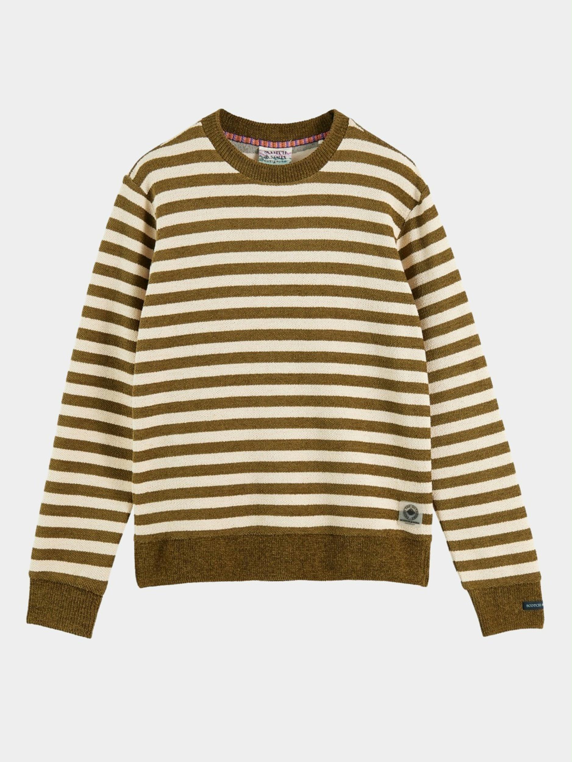 Scotch & Soda Sweater Multi Striped crewneck felpa sweatsh 169187/0218