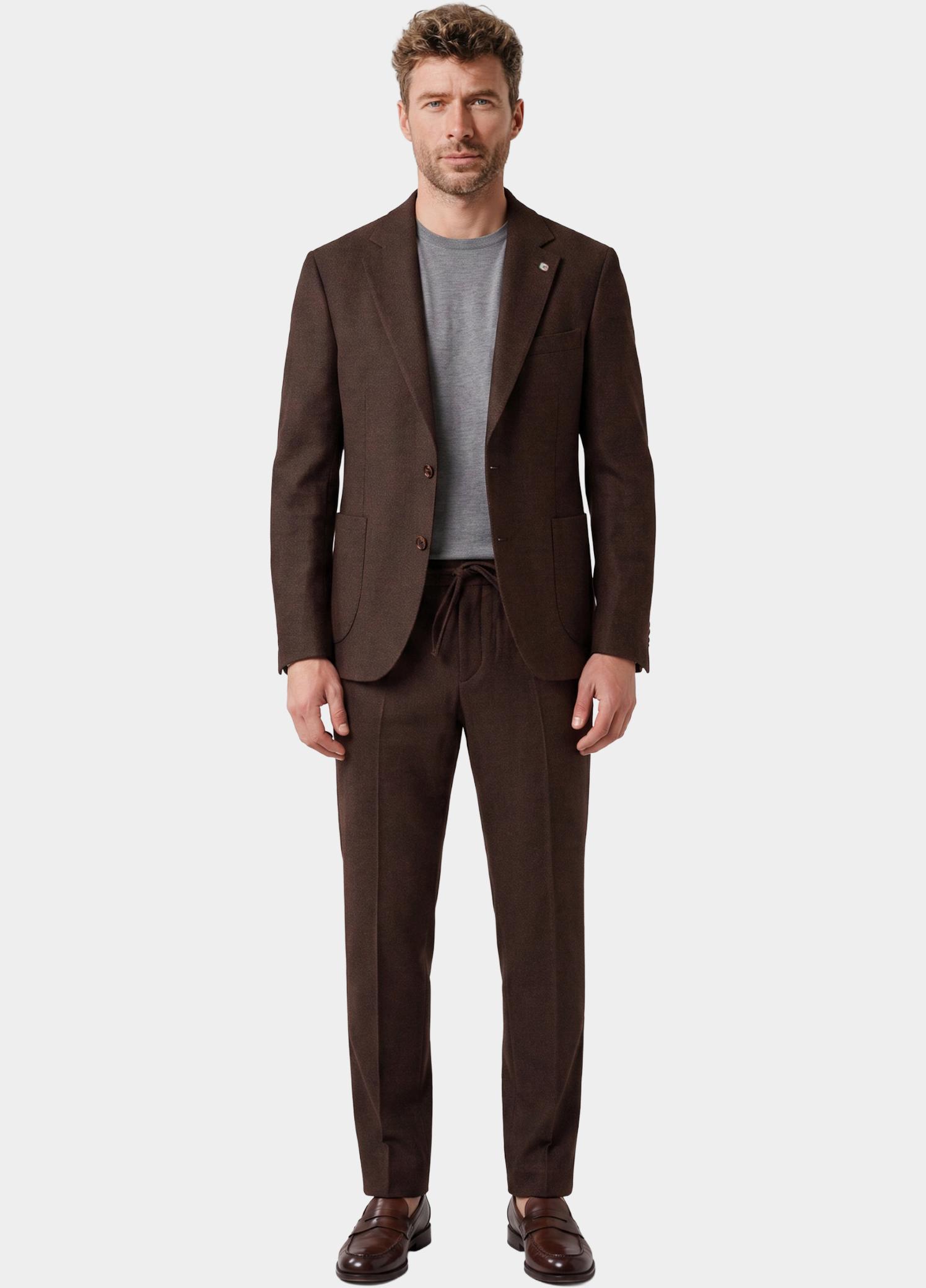 Giordano Colbert Bruin Pietro Half Lined Printed woo 622632/80