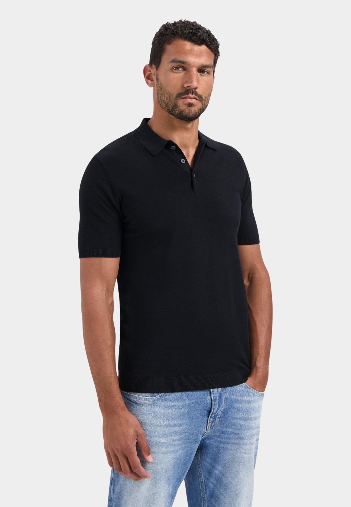 No Excess Polo korte mouw Zwart Pullover Short Sleeve Polo So 29240754/020