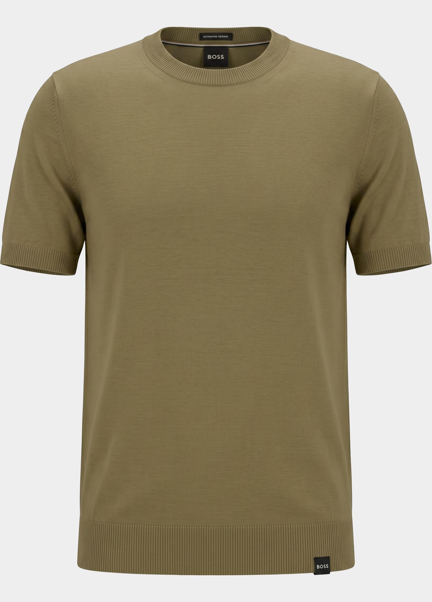 BOSS Black T-shirt heren Beige H-Umauro 10278963 01 50560476/252
