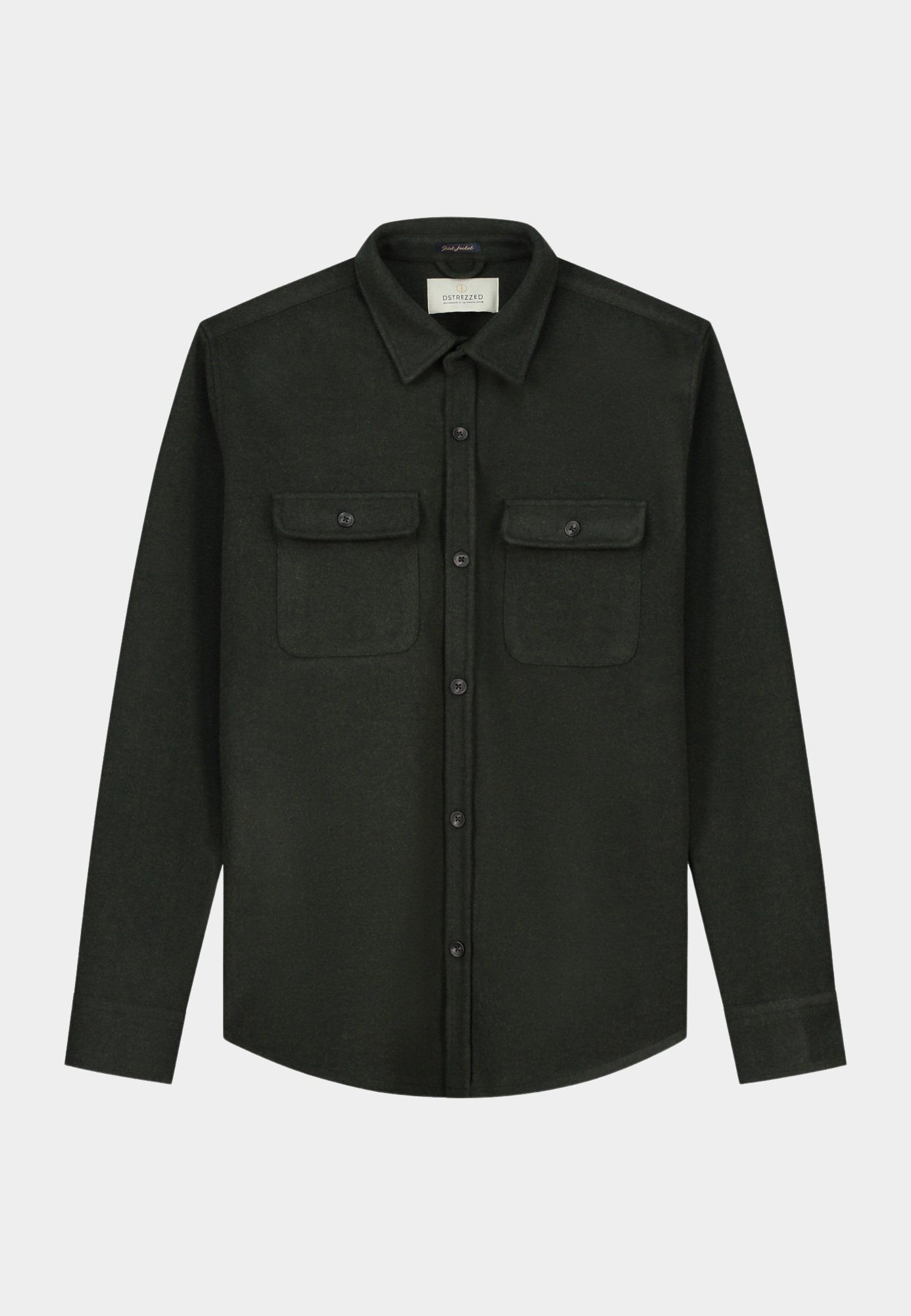 Dstrezzed Casual hemd lange mouw Groen Ulrik Overshirt 303776-AW24/557