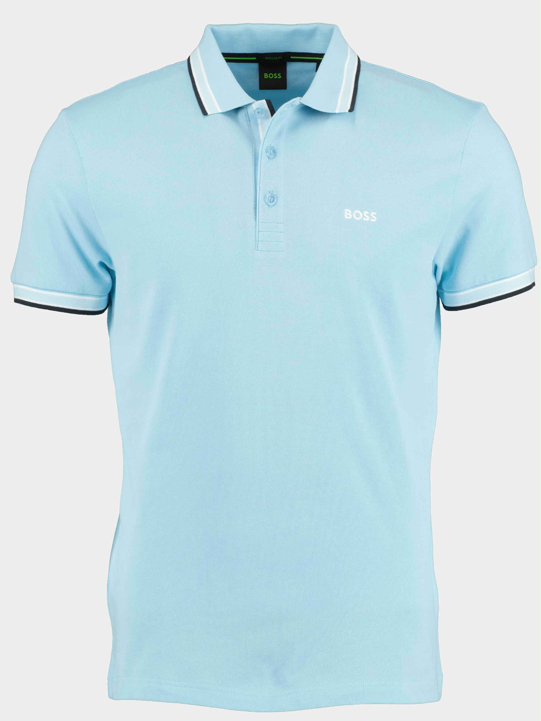 BOSS Green Polo korte mouw Blauw Paddy 10241663 01 50468983 451