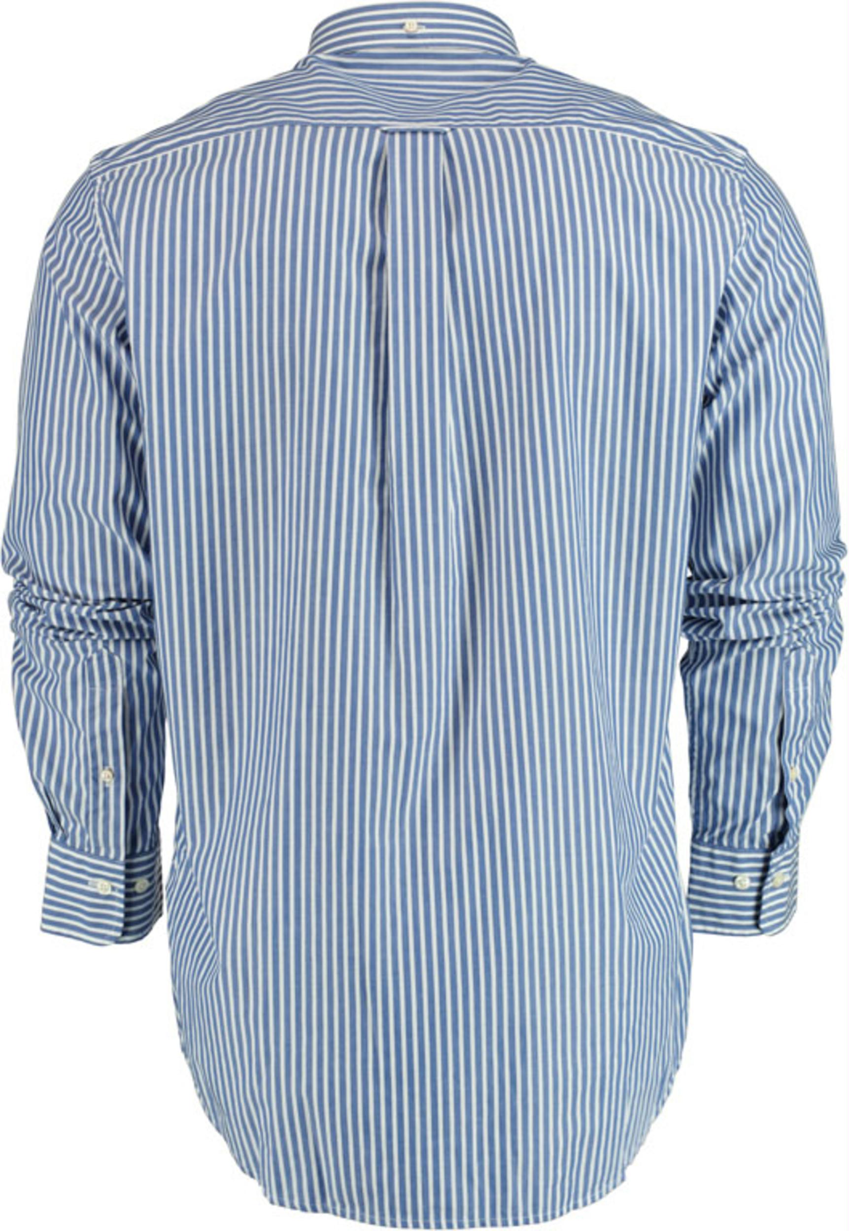 Gant Casual hemd lange mouw Blauw Reg Broadcloth Stripe BD 3062000/436