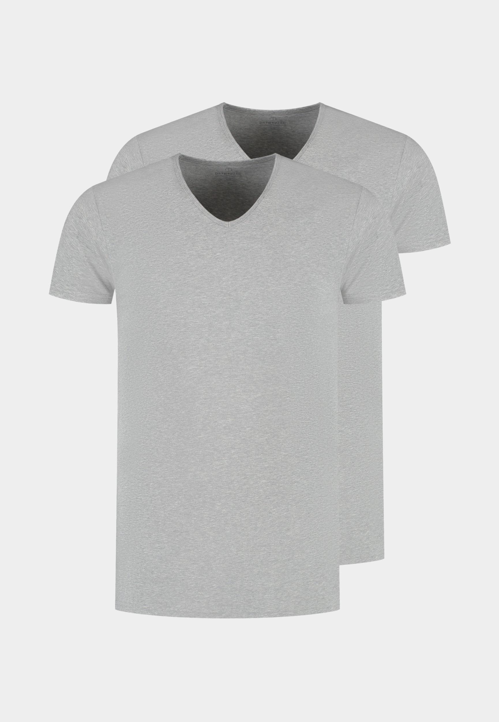 Dstrezzed T-shirt Grijs Eastwood 2 Pack V-Neck Tee Ba 707010/893