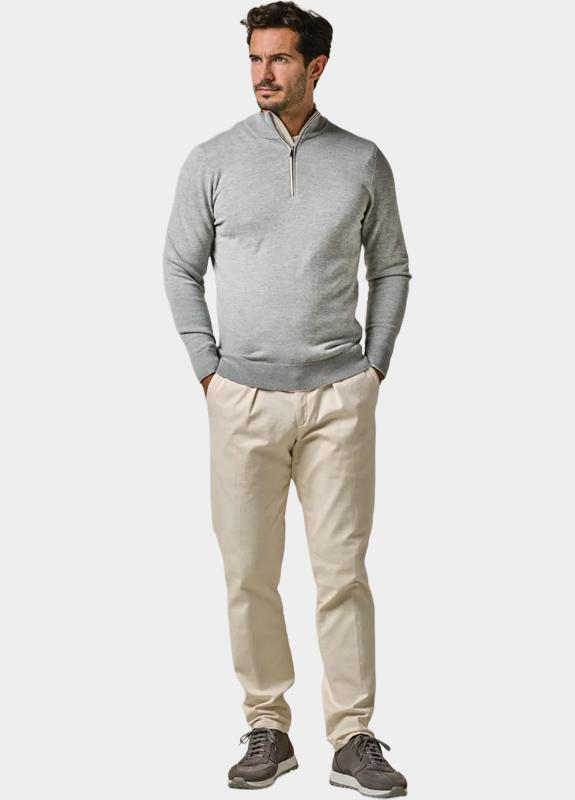 Profuomo Half Zip Grijs  PPWJ10030/A