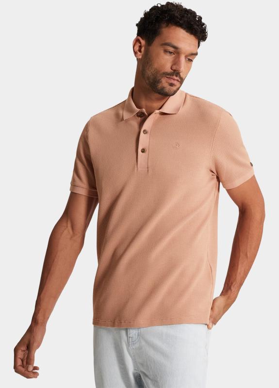 Cast Iron T-shirt heren Roze Short sleeve r-neck regular f CPSS2603852/3018