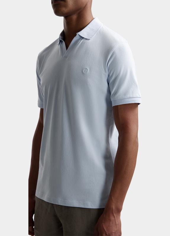 Dstrezzed Polo korte mouw Blauw Bowie V-Neck Polo 240022/646
