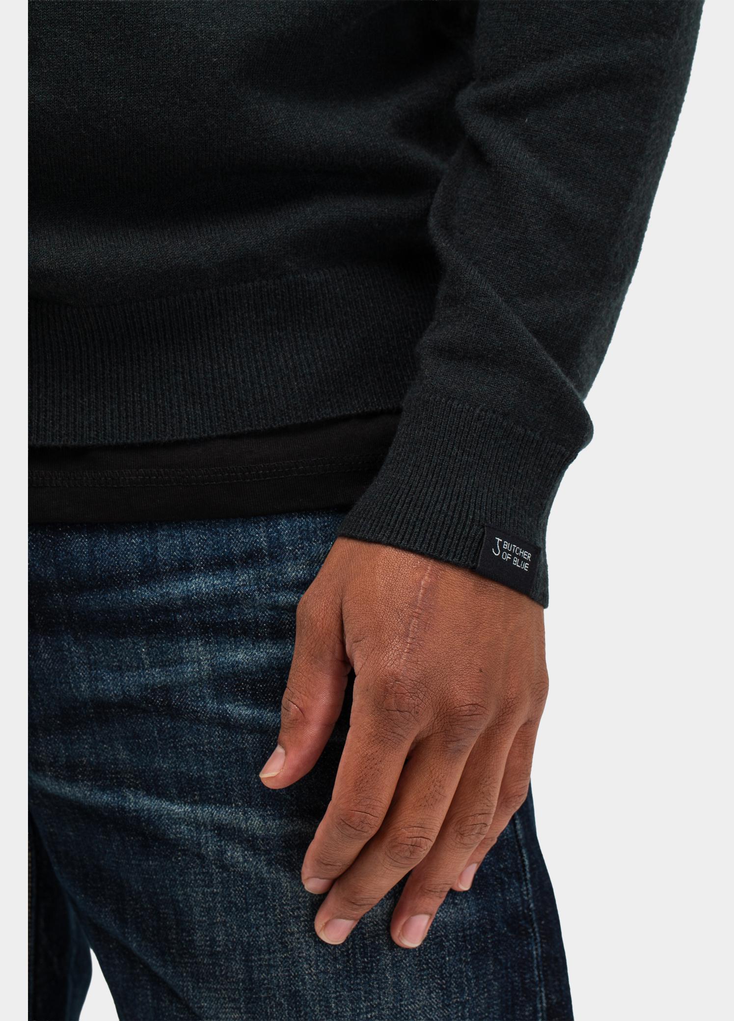 Butcher of Blue Half Zip Groen Clifden M2626100/754