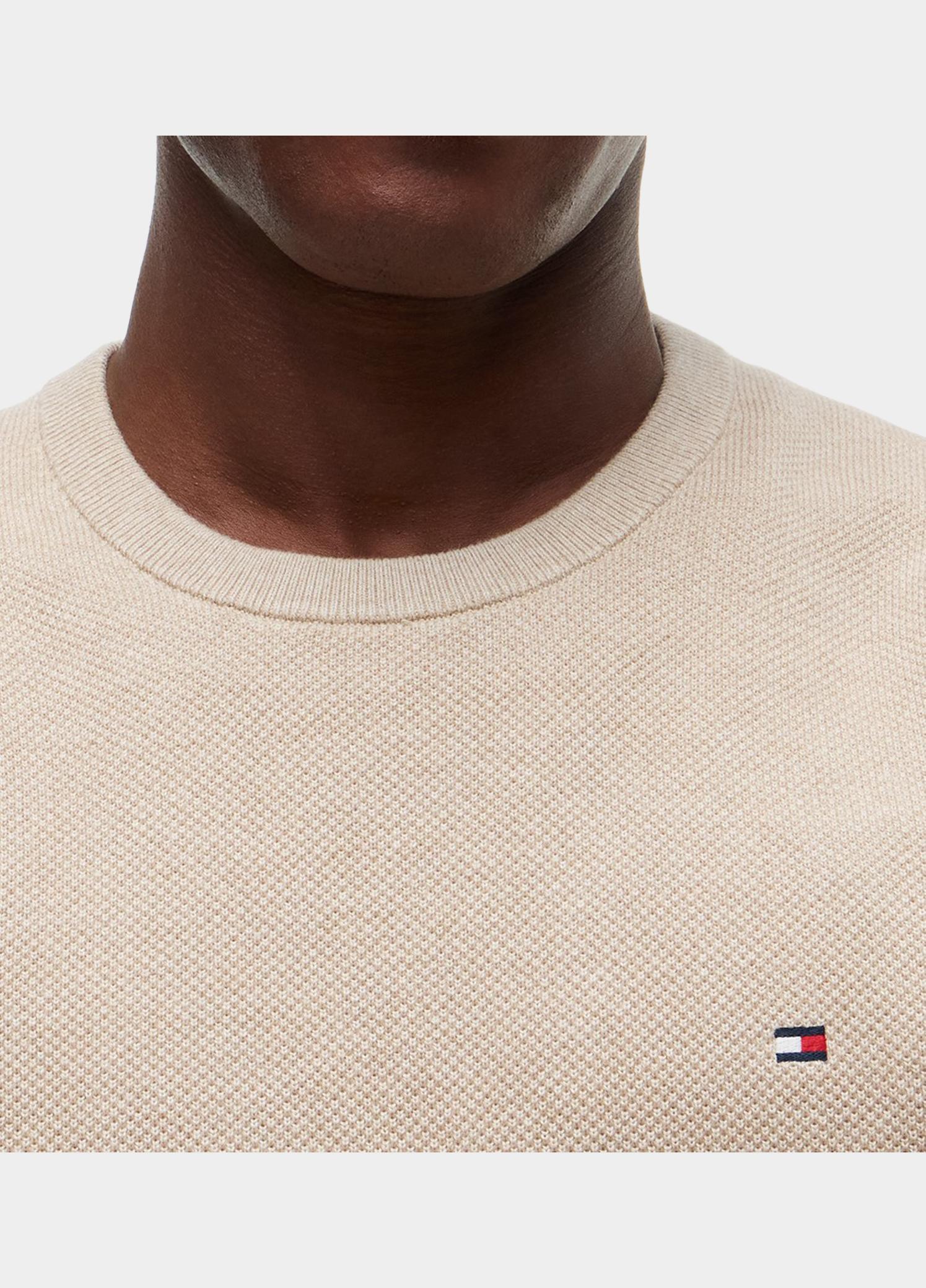 Tommy Hilfiger Pullover heren Beige Essential Structure Crew Neck MW0MW36347/ADK