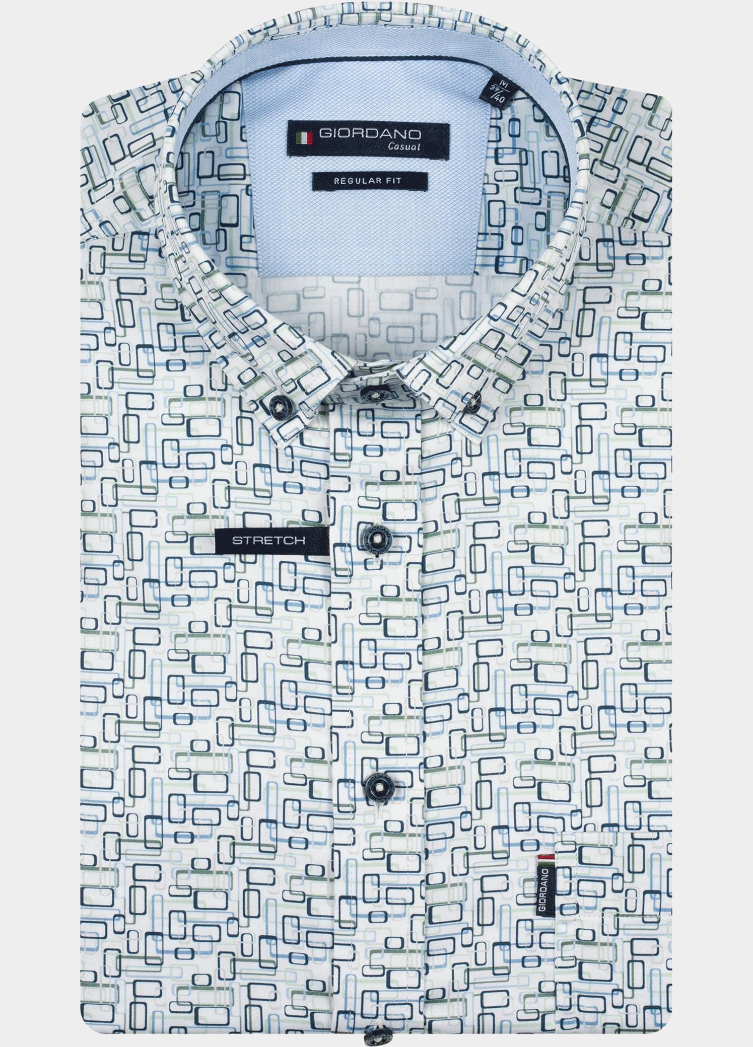 Giordano Overhemd heren Groen Ivy Long Sleeve Button Down S 617031/70