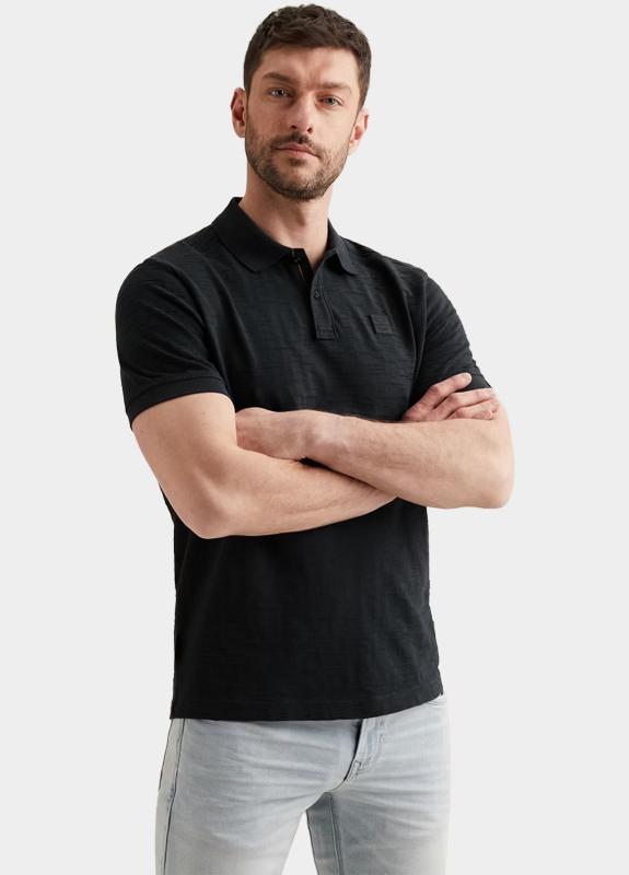 PME Legend Polo korte mouw Blauw Short sleeve polo jacquard je PPSS2604868/5282