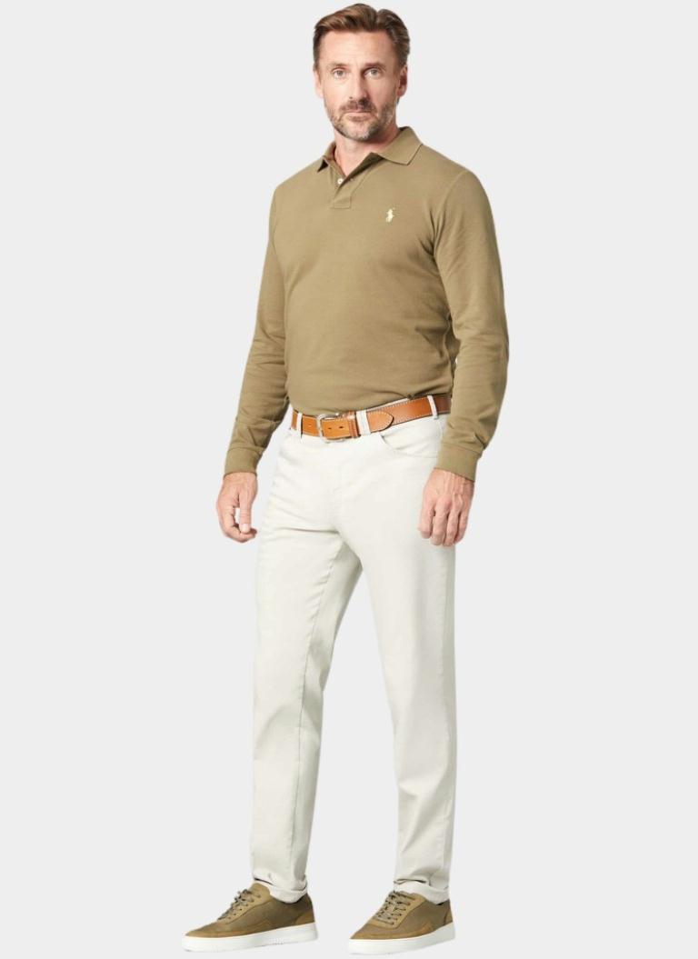 Meyer Katoenen Broek Beige DUBLIN Art.1-5046 1271504600/32