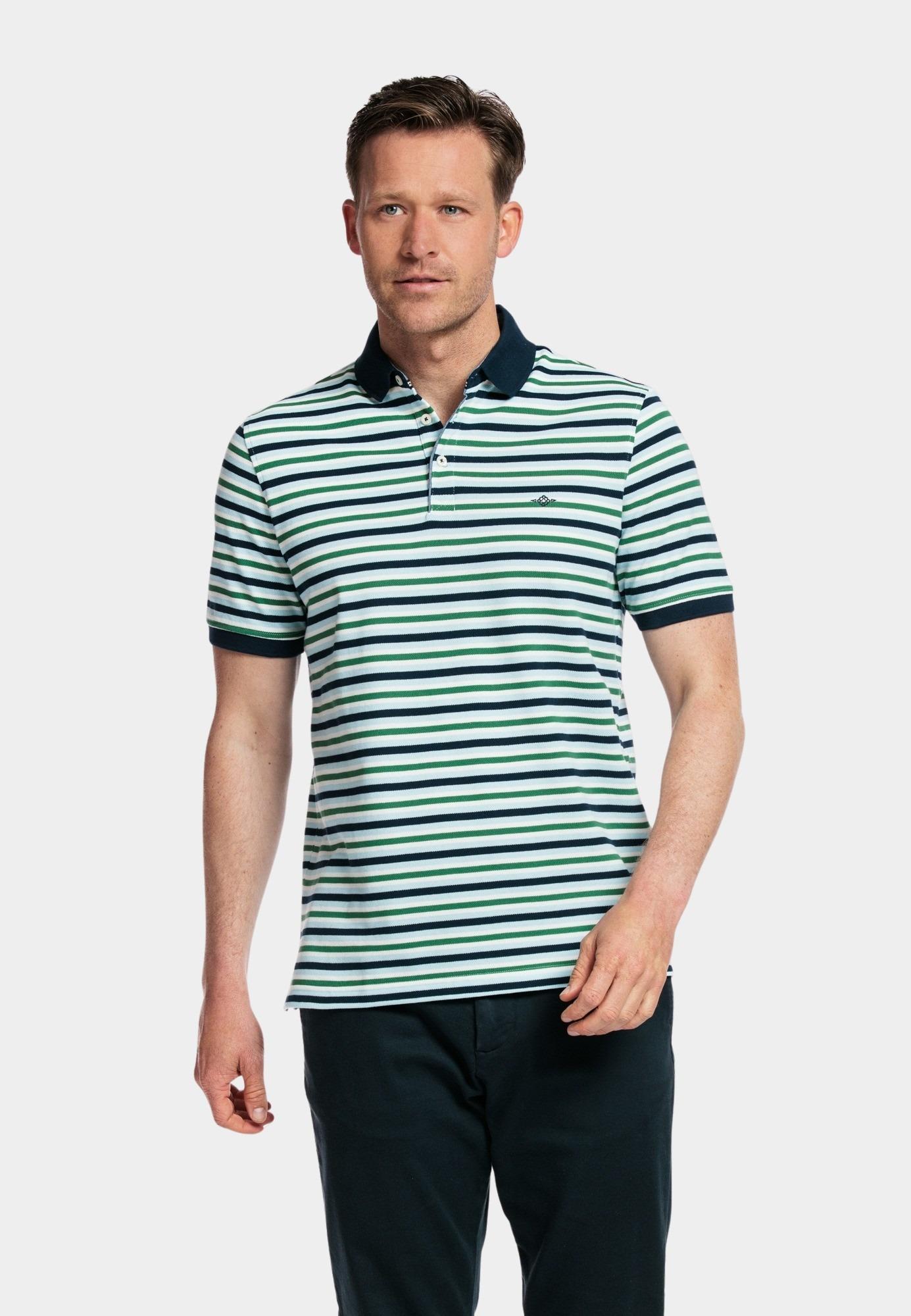 Baileys Polo korte mouw Groen Poloshirt Pique Solic, allove 415296/70