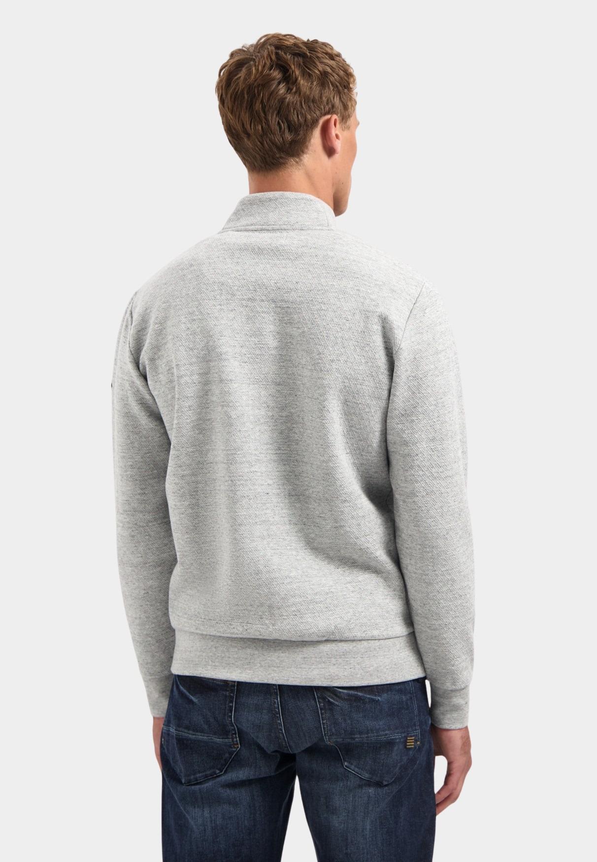 No Excess sweat vest Grijs Sweater Full Zip Stand Up-Col 29100815/102