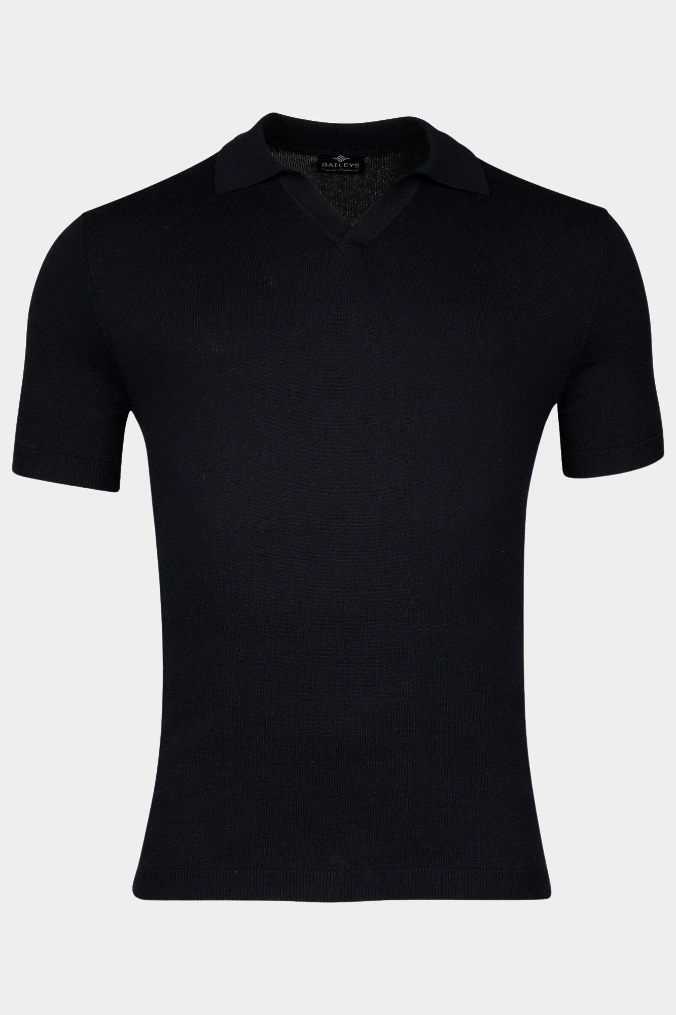 Baileys Polo korte mouw Blauw Polo knitted pullover -collar 515784/69