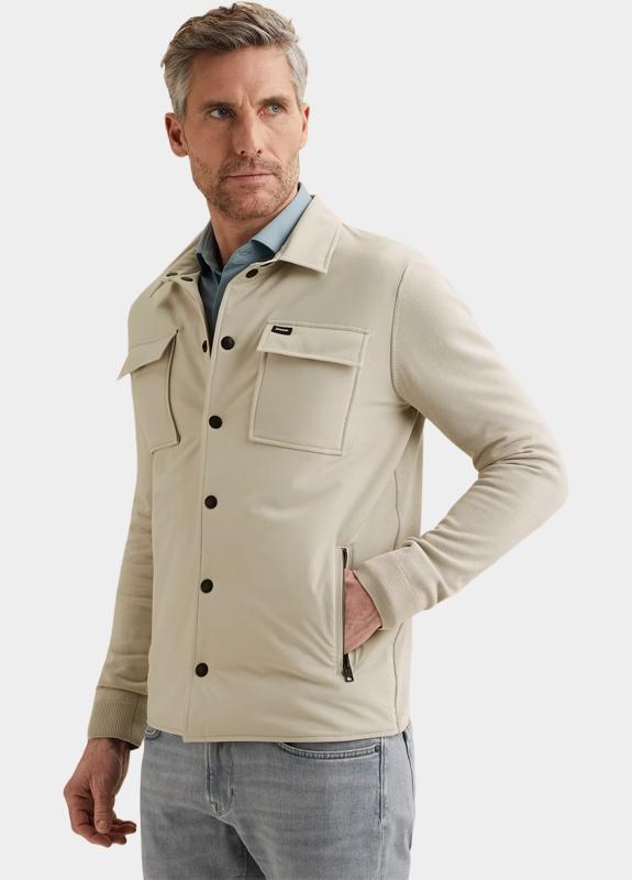 Vanguard Vest Beige Button jacket cotton modal VKC2602356/9017