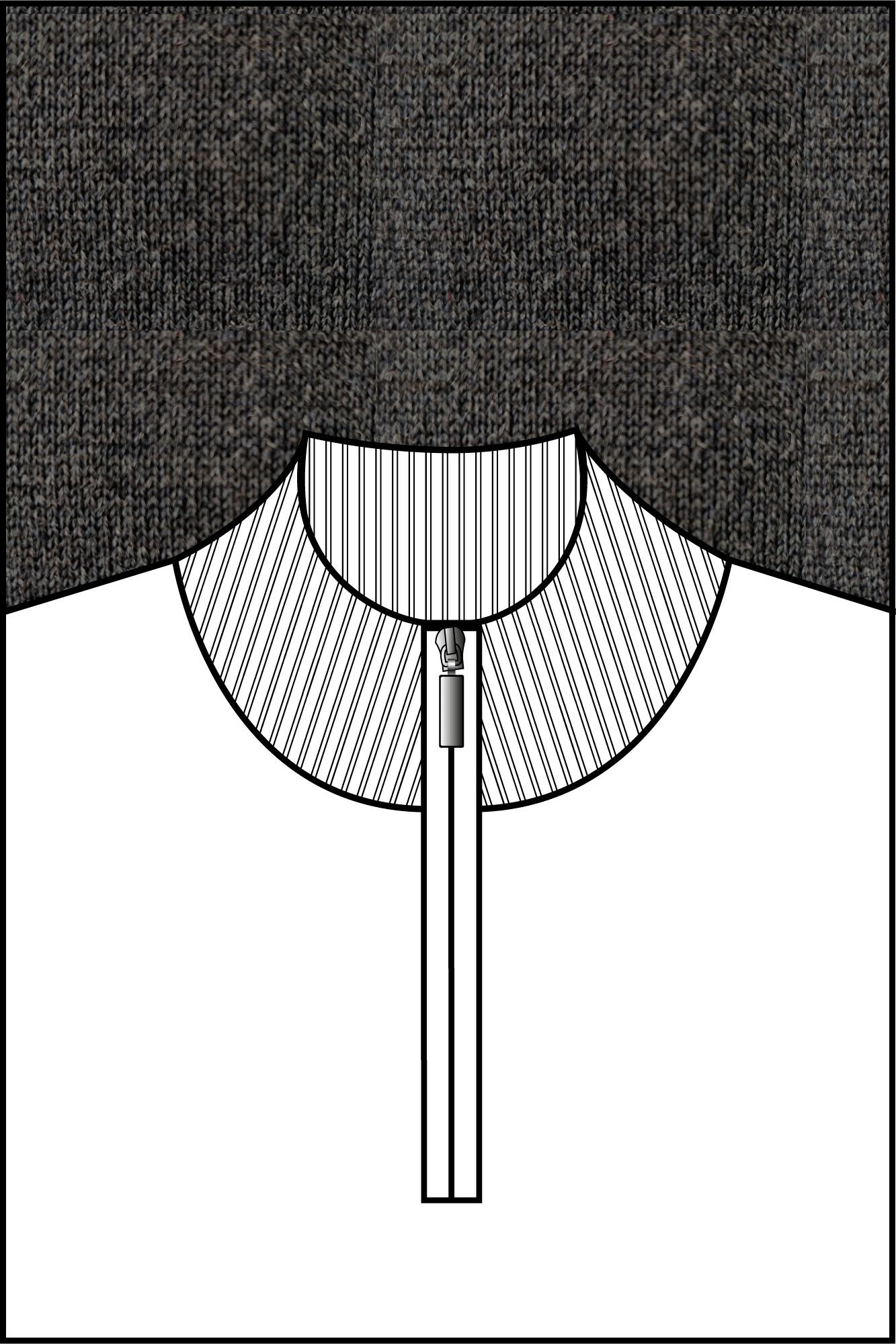 Baileys Half Zip Grijs Pullover 1/2 Zip  14gg single 520064/93